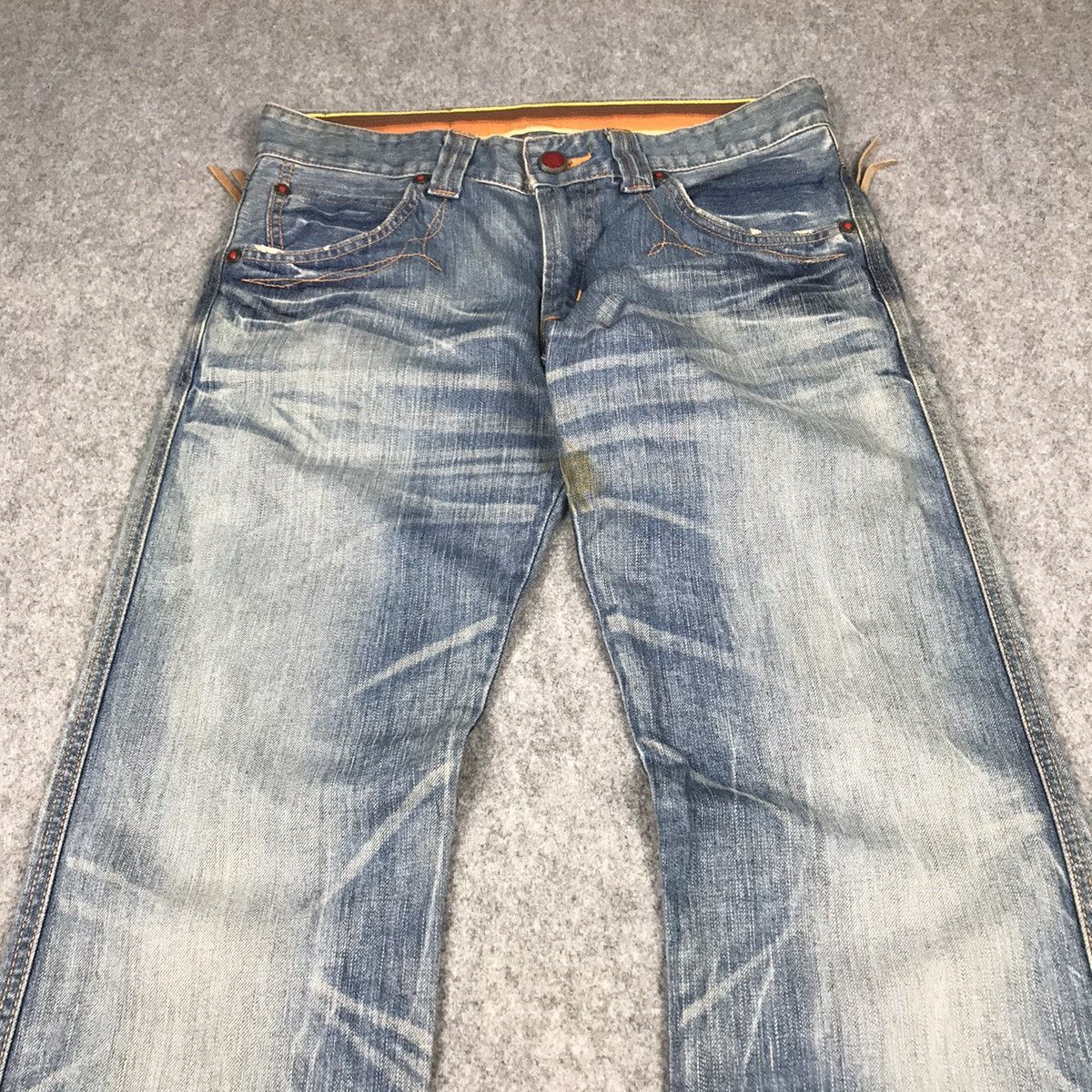 Edwin × Japanese Brand BLUE TRIP EDWIN 503 BOOTCUT FLARE JEANS DENIM PANTS 132 Size US 30 / EU 46 - 2 Thumbnail