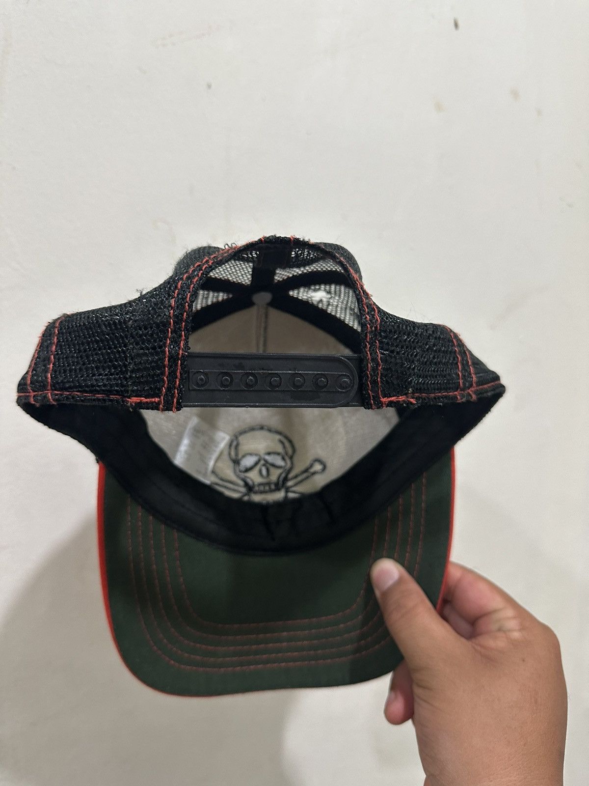 Other VTG SKULL EVIL EYES Trucker Hat Size ONE SIZE - 5 Thumbnail
