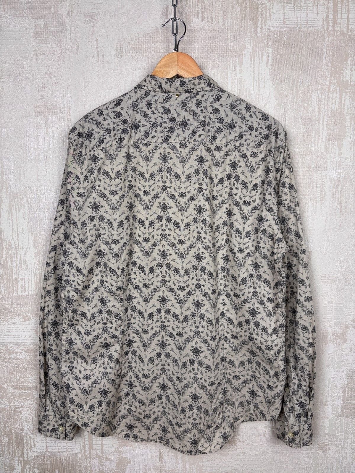Pretty Green Pretty Green Floral Long Sleeve Shirt Size US L / EU 52-54 / 3 - 13 Thumbnail