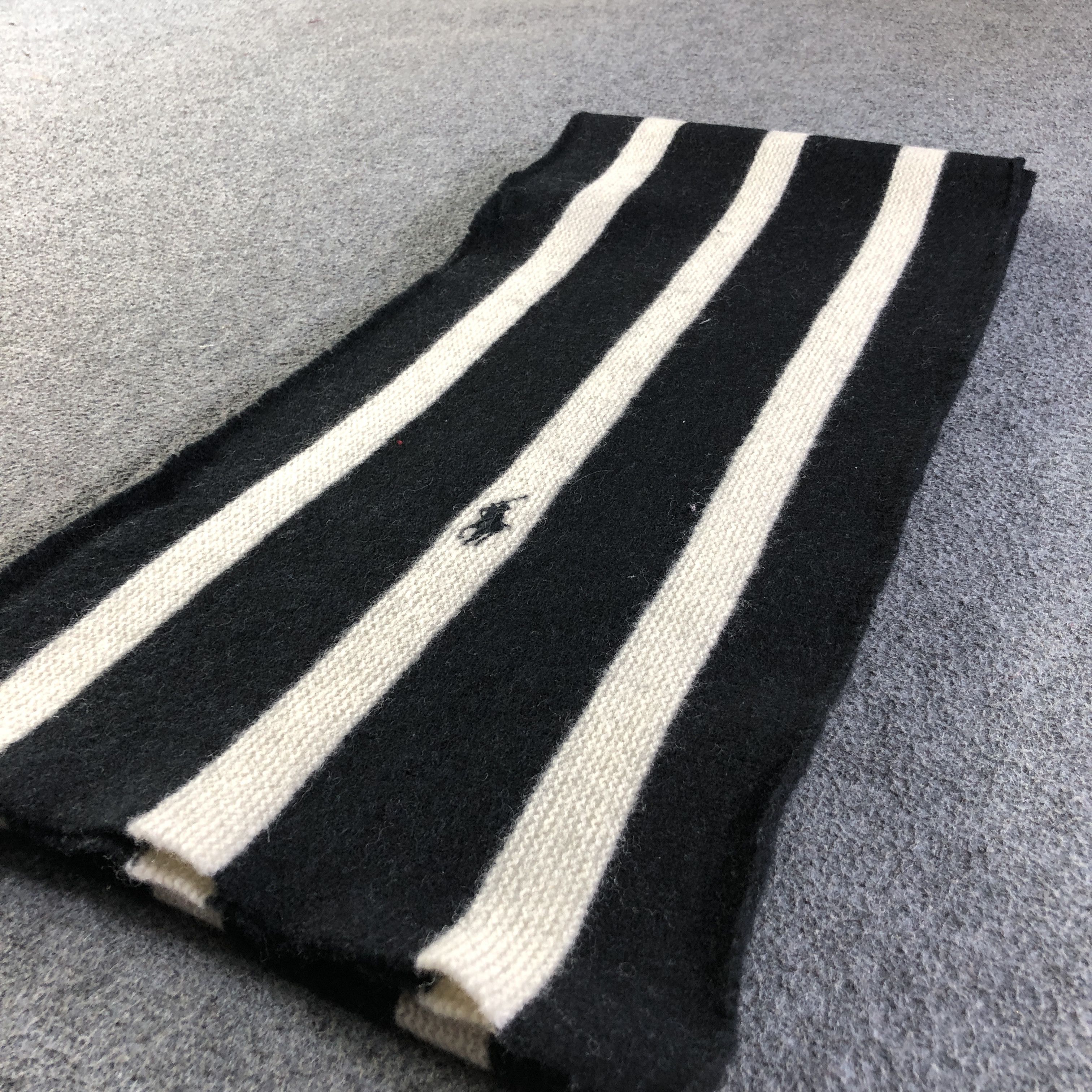Polo Ralph Lauren Polo Ralph Lauren Striped Wool Scarf Muffler V2718 Size ONE SIZE - 4 Thumbnail
