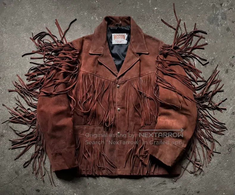 Schott Schott Vintage western fringed leather jacket Size US L / EU 52-54 / 3 - 1 Thumbnail