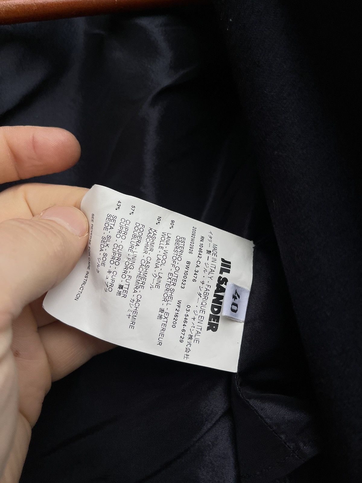 Jil Sander Vintage Jil Sander 2009 Wool Cashmere Coat Made in Italy Size S / US 4 / IT 40 - 8 Thumbnail
