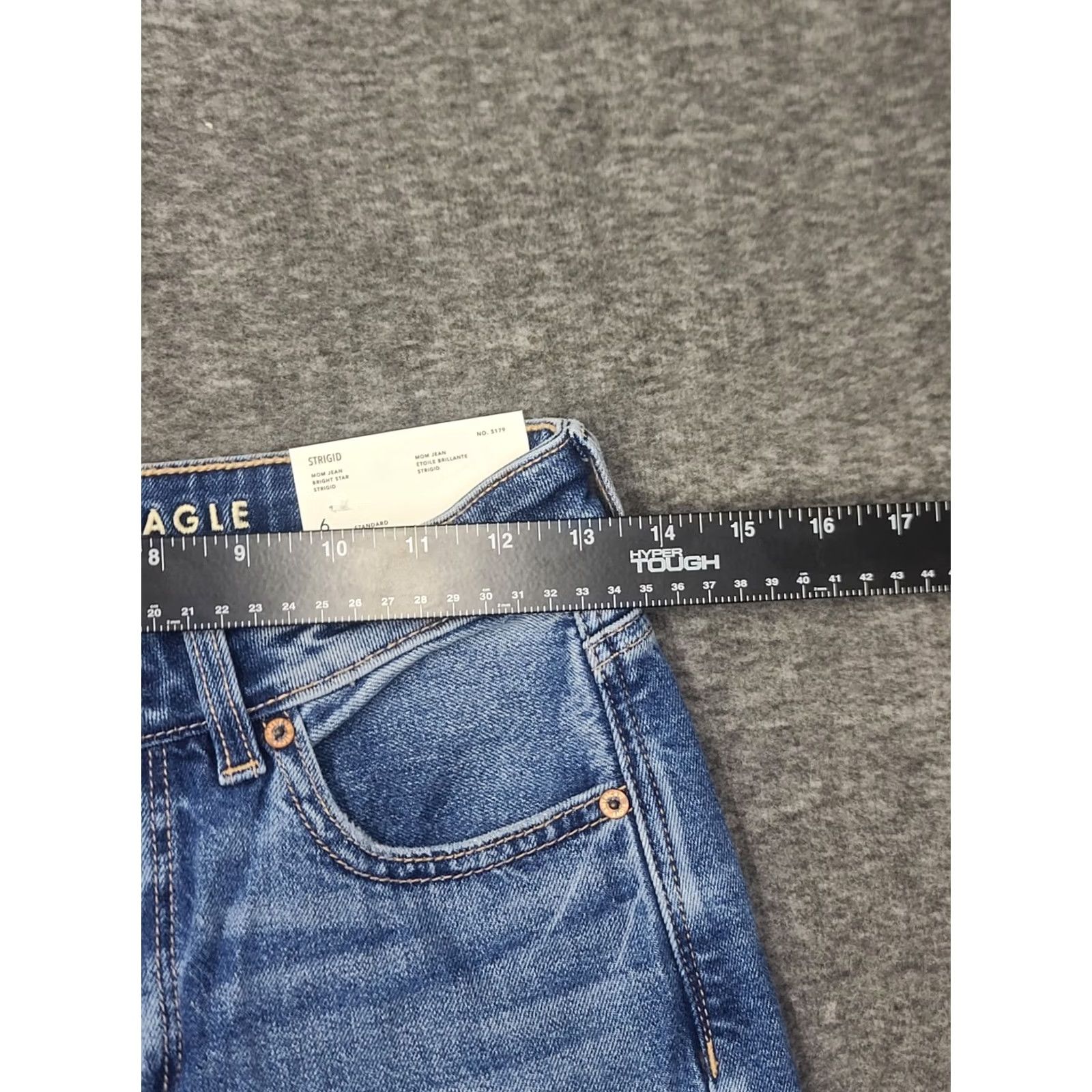 American Eagle Outfitters VINTAGE American Eagle Strigid Mom Jeans 6 28W High Rise Destructed NWT Bright Star Blue Women Jeans Weekend Retro 90s Boys Girls Mens Womens Size 28" / US 6 / IT 42 - 5 Thumbnail