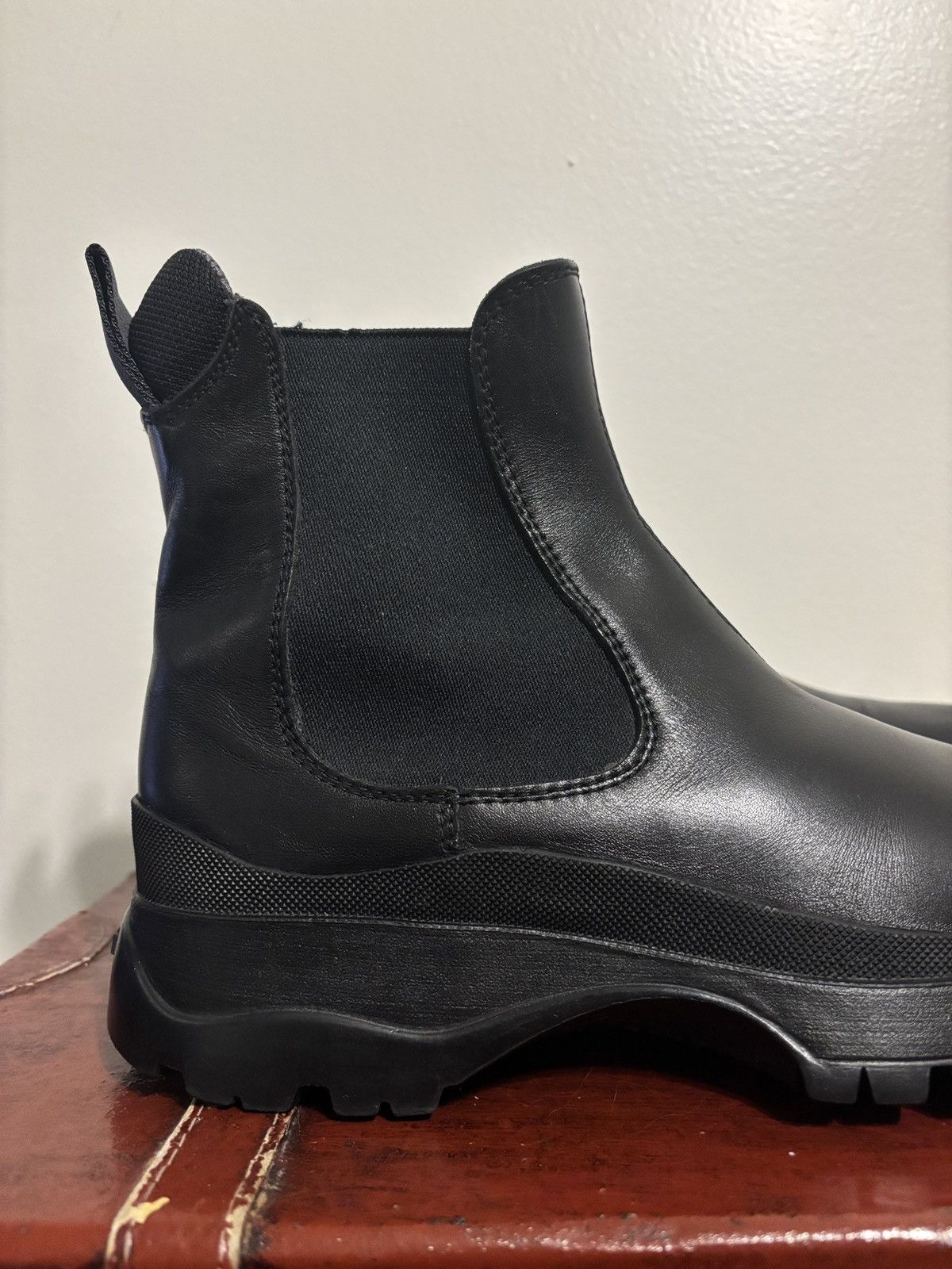 Prada Prada Brixxen Chelsea Boots Rubber Chunky Sole Size US 7.5 / EU 40-41 - 9 Thumbnail