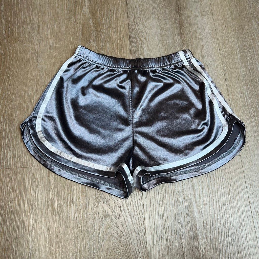 Other Lavender Shine Stretch Shorts Side Stripe Vintage Inspired S Size 28" / US 6 / IT 42 - 3 Thumbnail