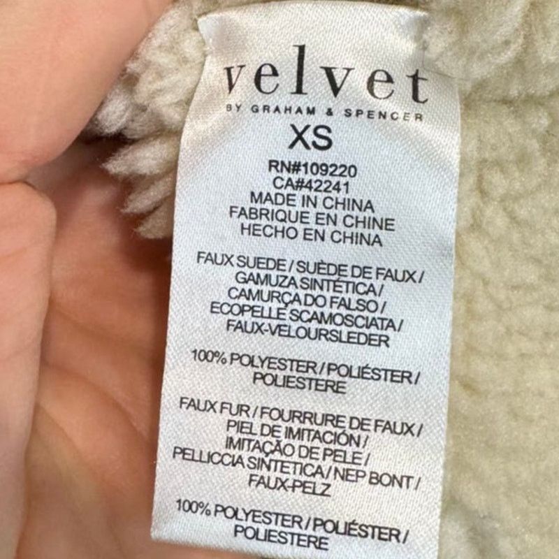 Velvet Velvet by Graham & Spencer Kailani Faux Suede Sherpa Coat Size XS / US 0-2 / IT 36-38 - 6 Thumbnail