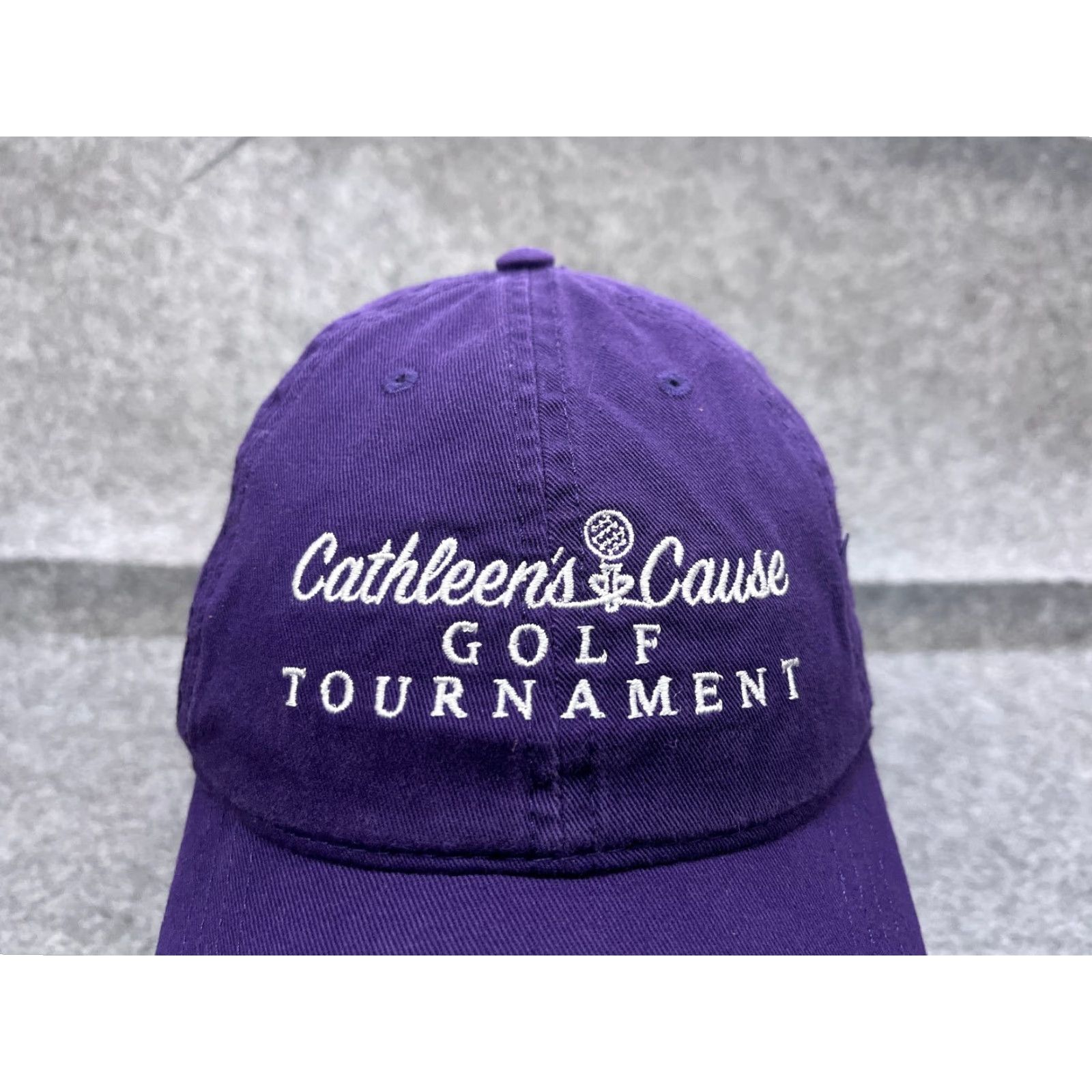 Vintage Cap America Golf Hat Cap Adjustable Purple Cotton Fundraiser - One Size Unisex Adults - Twill Beanie/Cap for Casual Wear & Logo Theme Size ONE SIZE - 2 Thumbnail