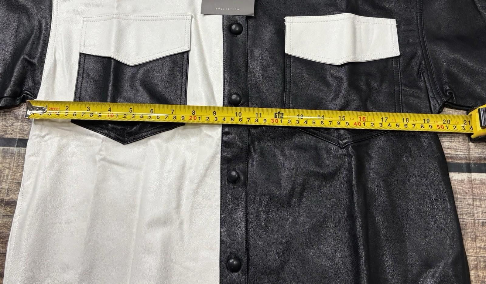 Other Le Lis Collection Jacket Womens S Faux Leather Colorblock Size S / US 4 / IT 40 - 9 Thumbnail