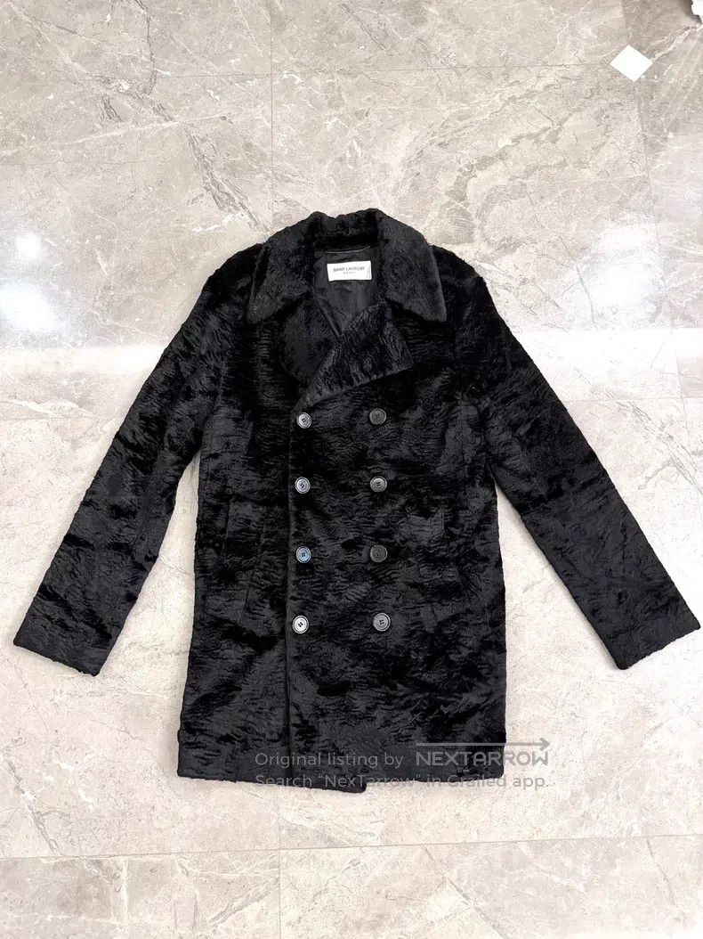 Saint Laurent Paris Saint Laurent Paris Black Snake Chain Recycled Fur Court S Size US M / EU 48-50 / 2 - 1 Thumbnail