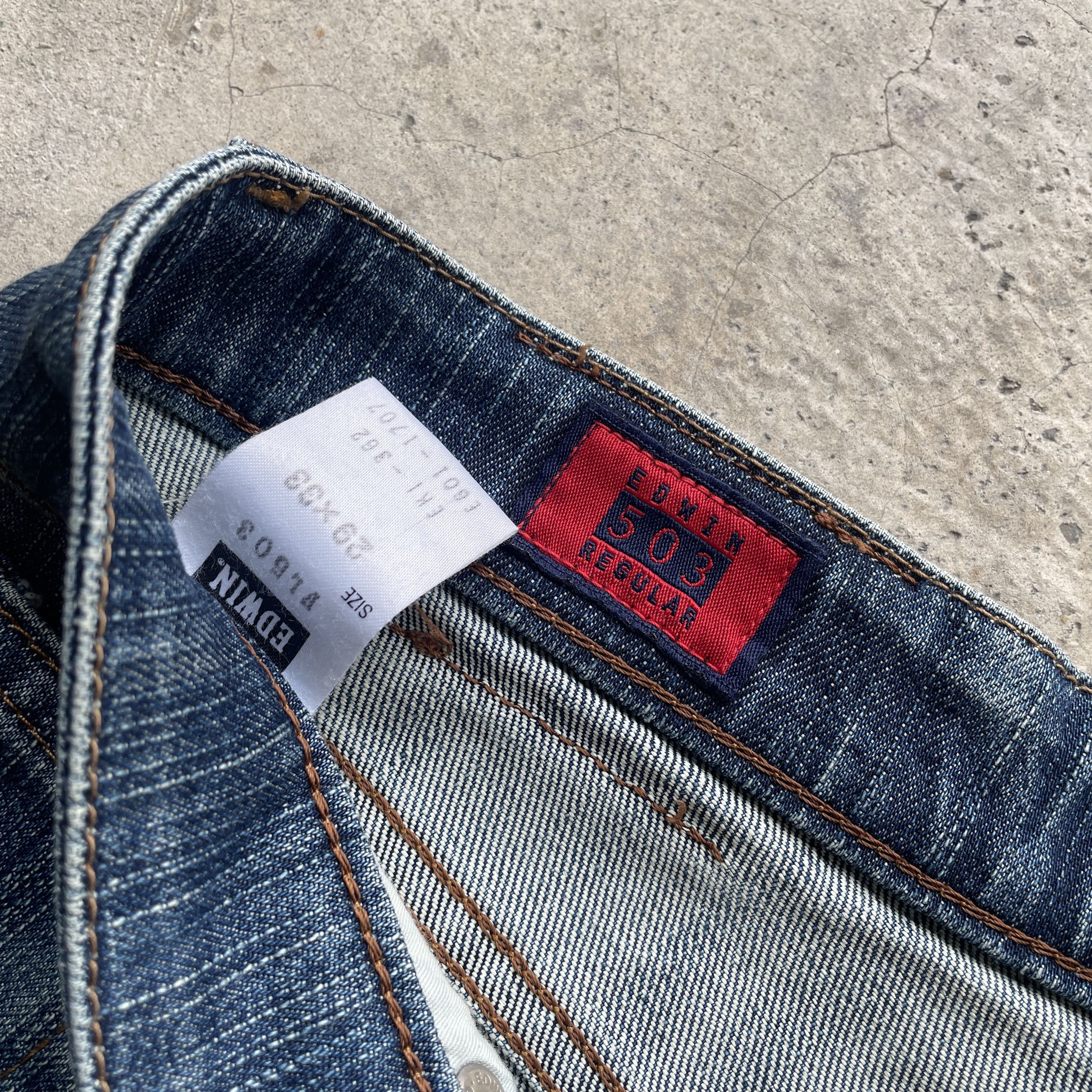 Edwin × Japanese Brand VINTAGE EDWIN 503 JEANS FADED LIGHT FLEX PANTS W29 Size US 29 - 7 Thumbnail