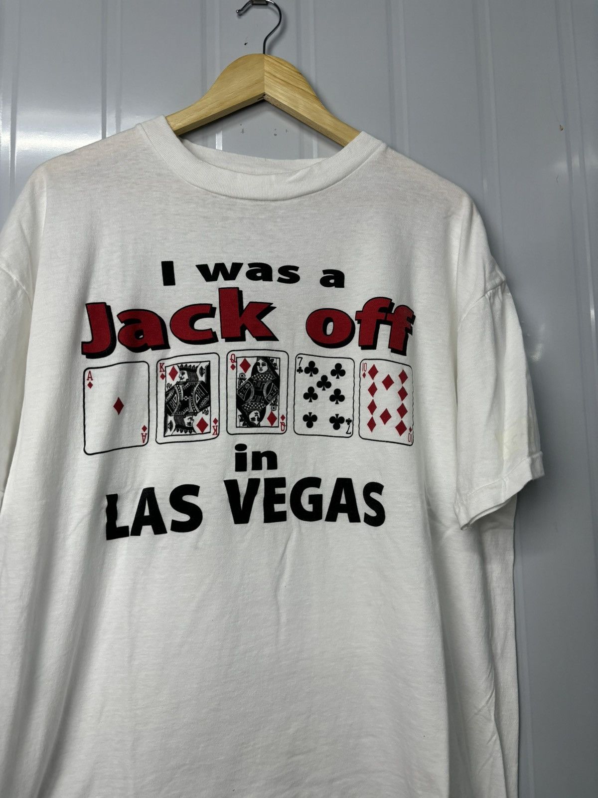 Vintage RARE! Vintage 90’s Jack Off Las Vegas Parody Tee Size US XL / EU 56 / 4 - 3 Thumbnail
