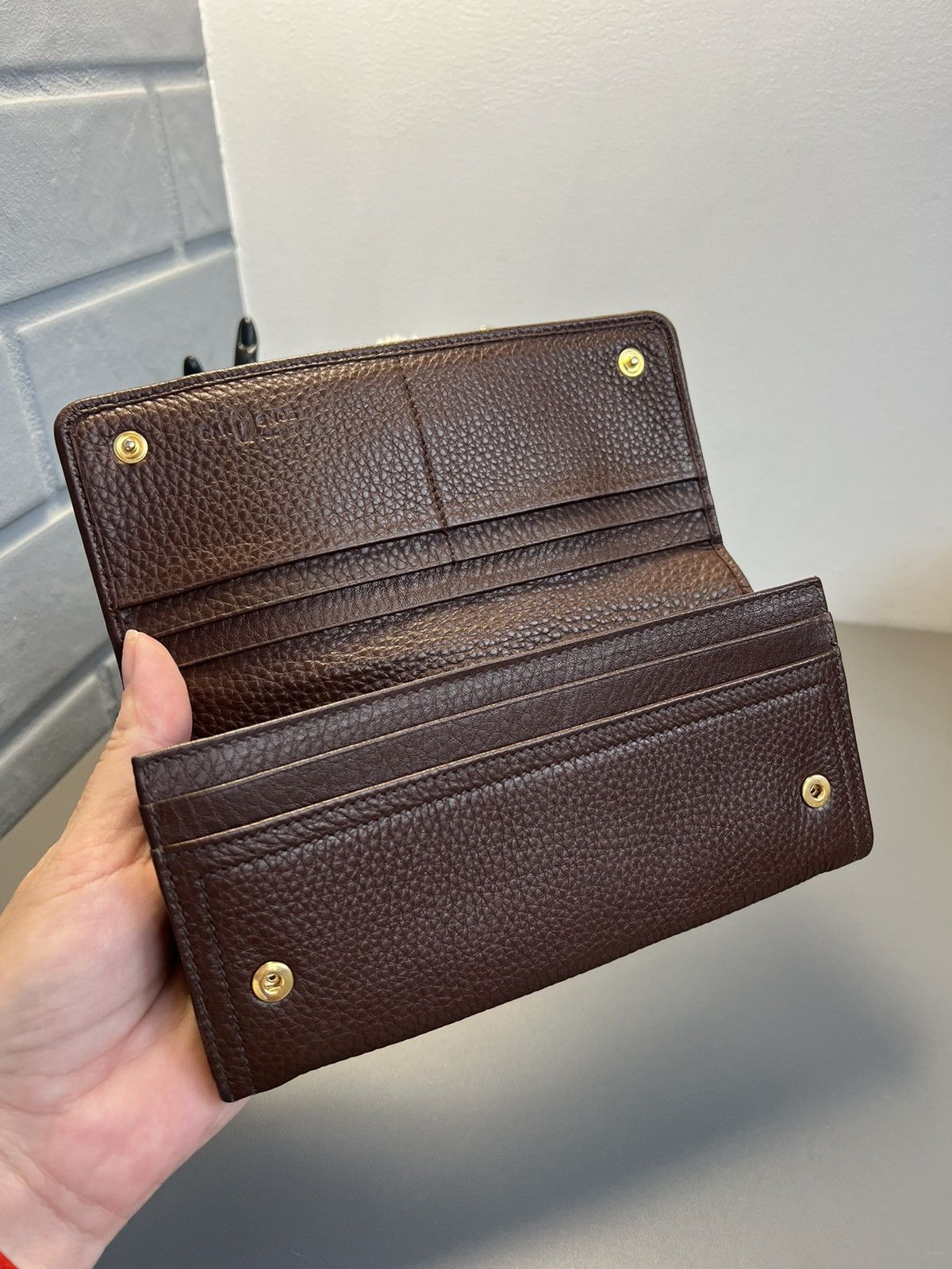 Car Shoe Car Shoe By Prada Leather Wallet Brown Size ONE SIZE - 18 Thumbnail