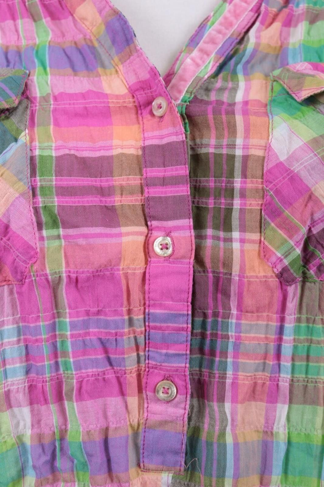 Designer Emily Van Den Bergh Multicolor Henley Check Shirt Size 46 Size M / US 6-8 / IT 42-44 - 6 Thumbnail