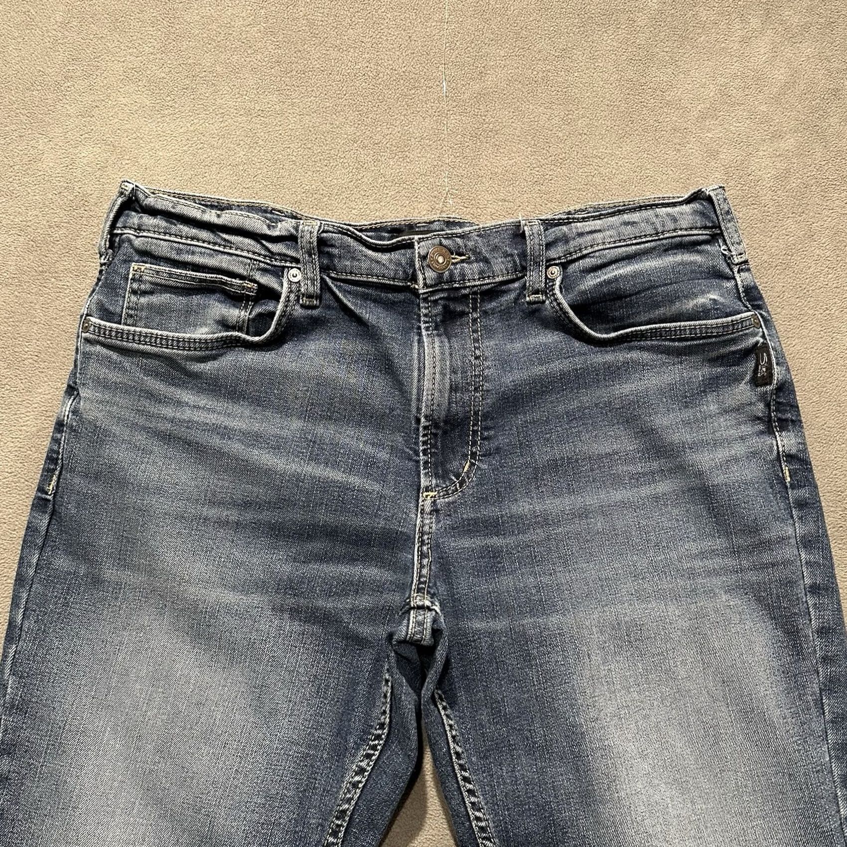Silver Jeans Co. Silver Jeans Mens Relaxed Fit Bootcut Leg Jeans 36x32 Blue ZAC Size US 36 / EU 52 - 3 Thumbnail