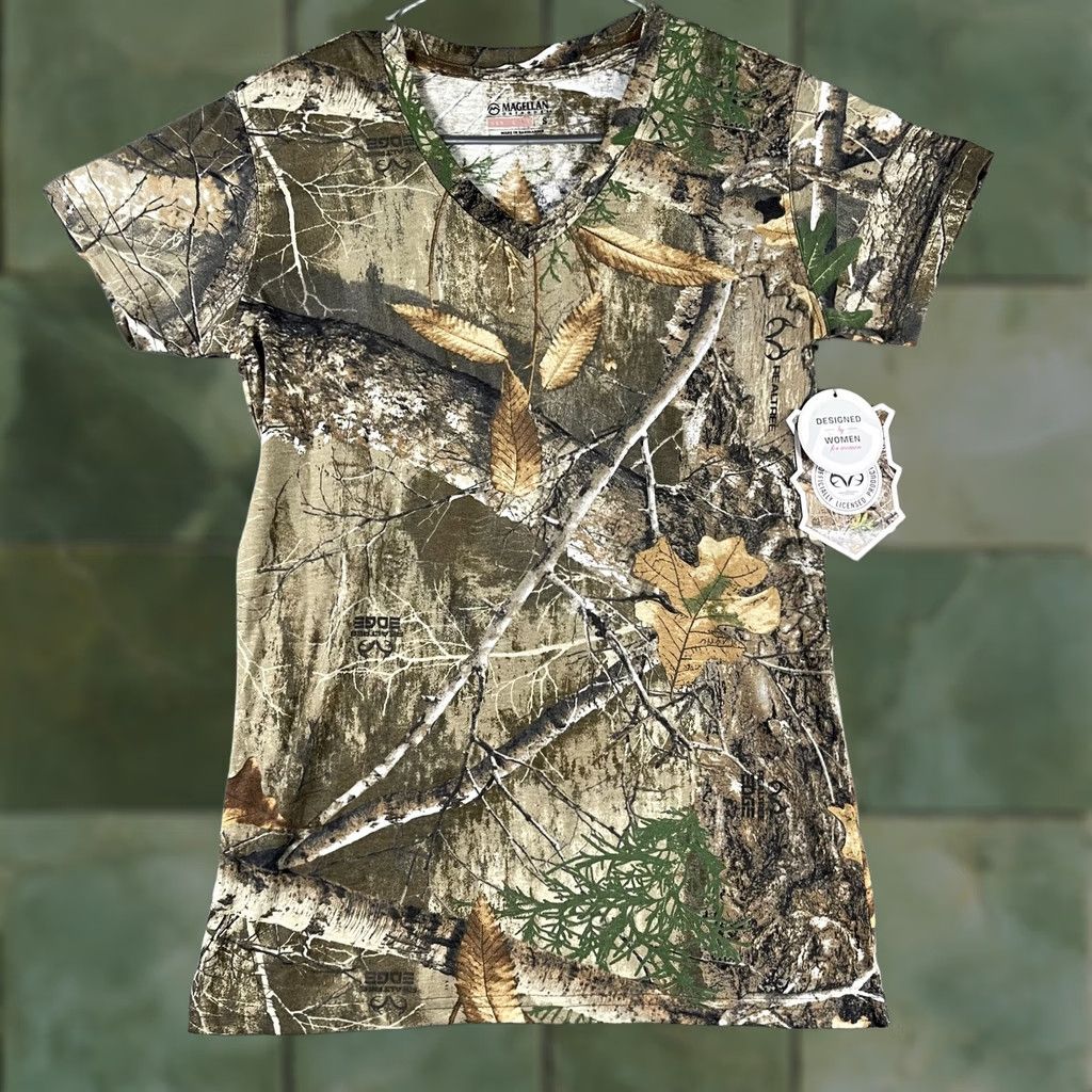 Vintage Magellan Outdoors Shirt Womens Small Realtree Edge Camo Hunt Gear Hill Zone Tee Size S / US 4 / IT 40 - 1 Thumbnail