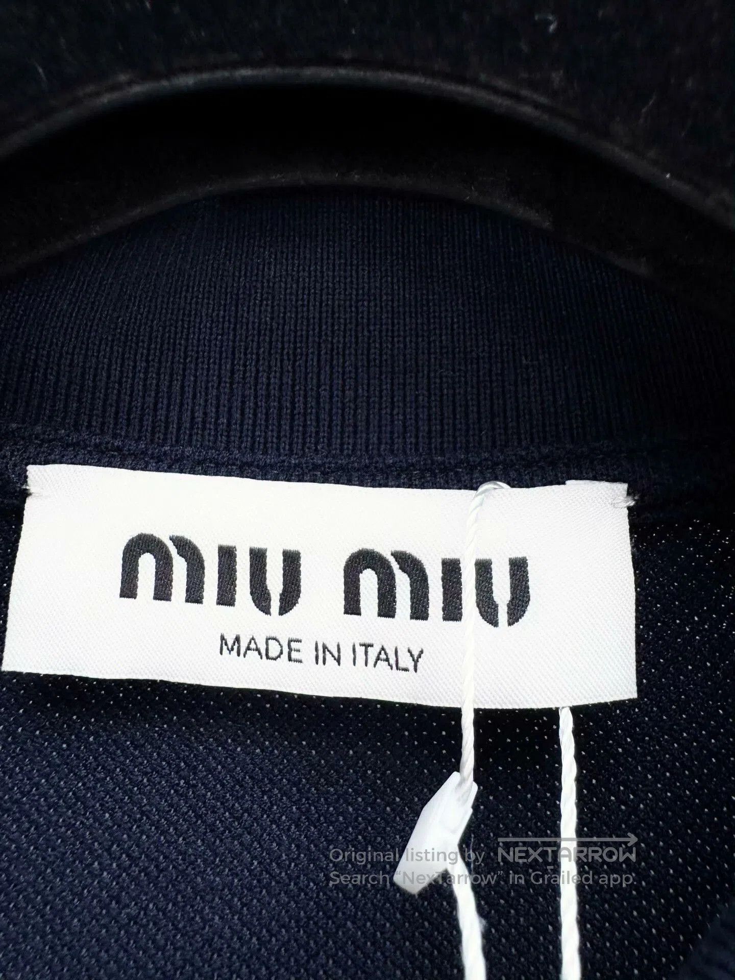 Miu Miu miumiu navy polo shirt in excellent condition. Size US XS / EU 42 / 0 - 2 Thumbnail