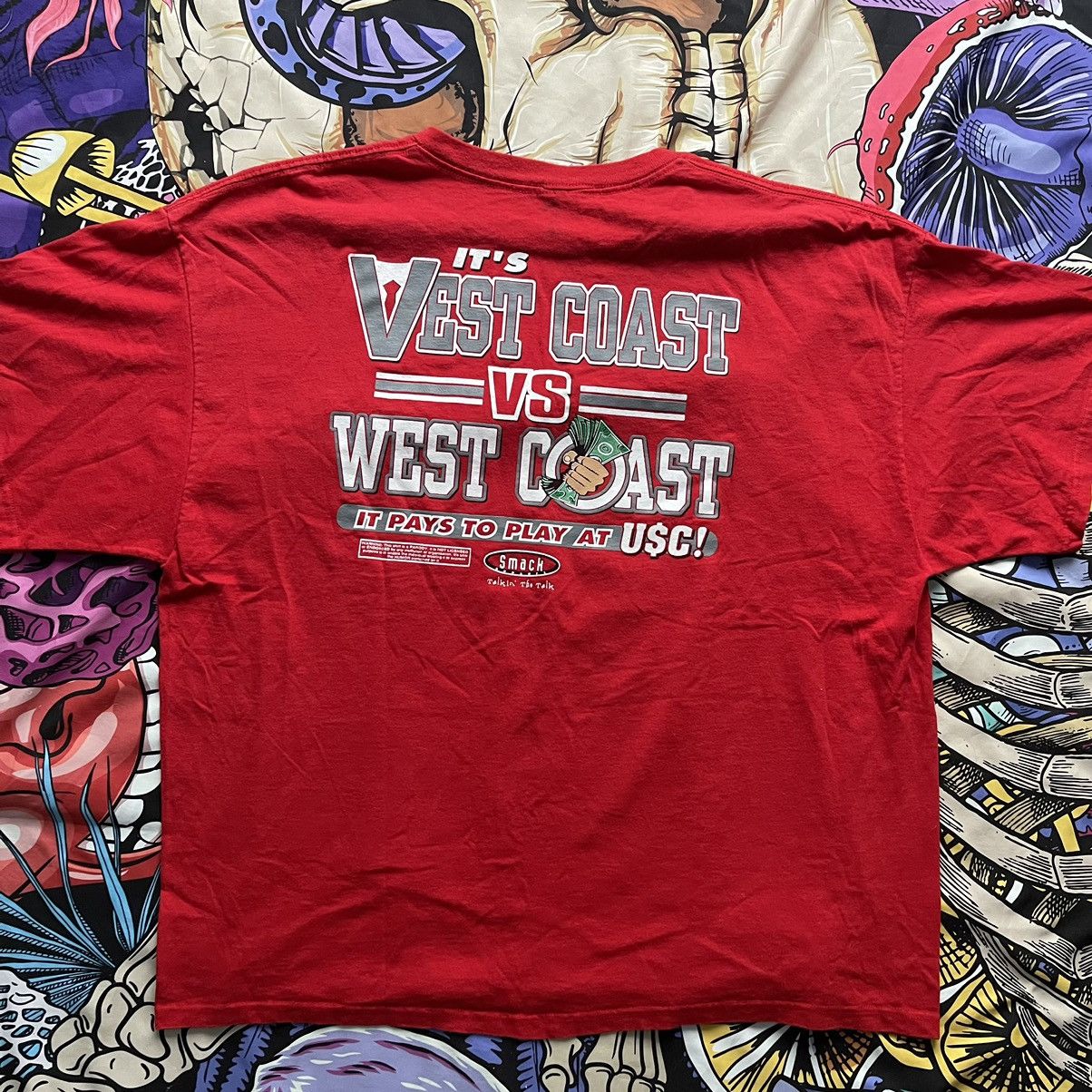 Delta Vintage Red Beat USC Smack Talk Tee Size US XXL / EU 58 / 5 - 1 Thumbnail