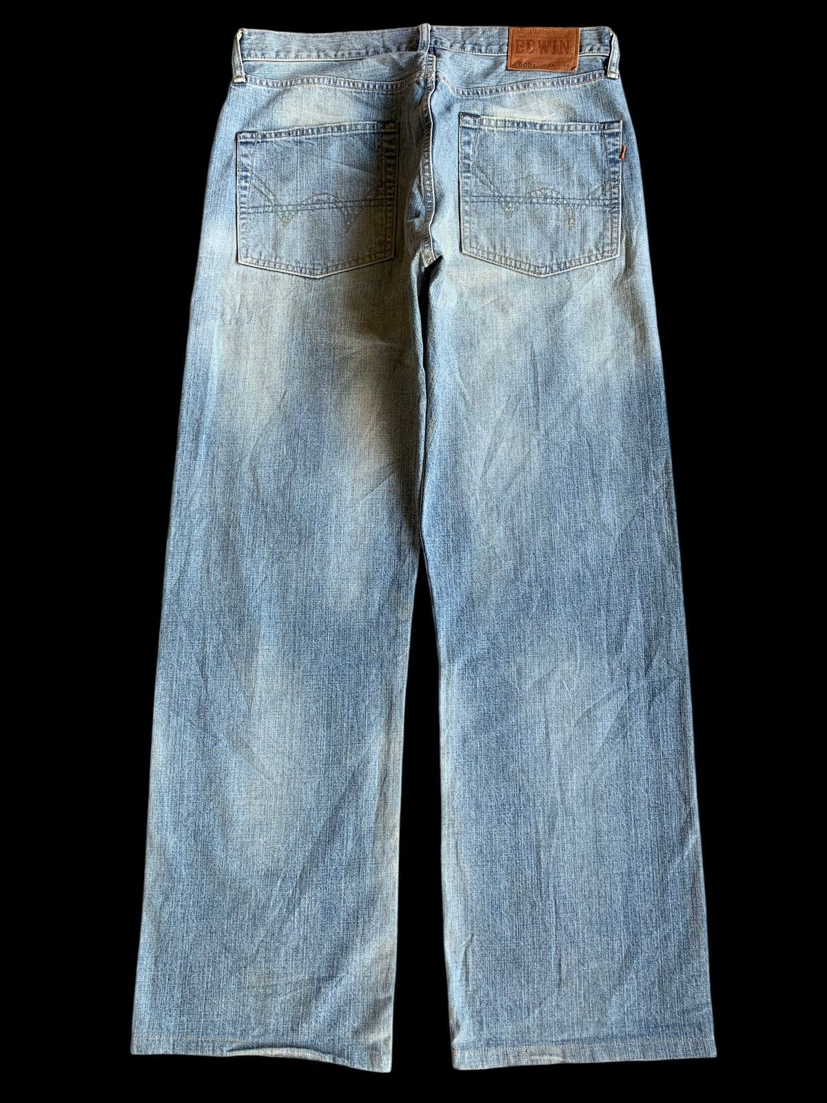 Other EDWIN 505Z SELVEDGE BAGGY FADED&RUSTY DENIM Size US 34 / EU 50 - 3 Thumbnail