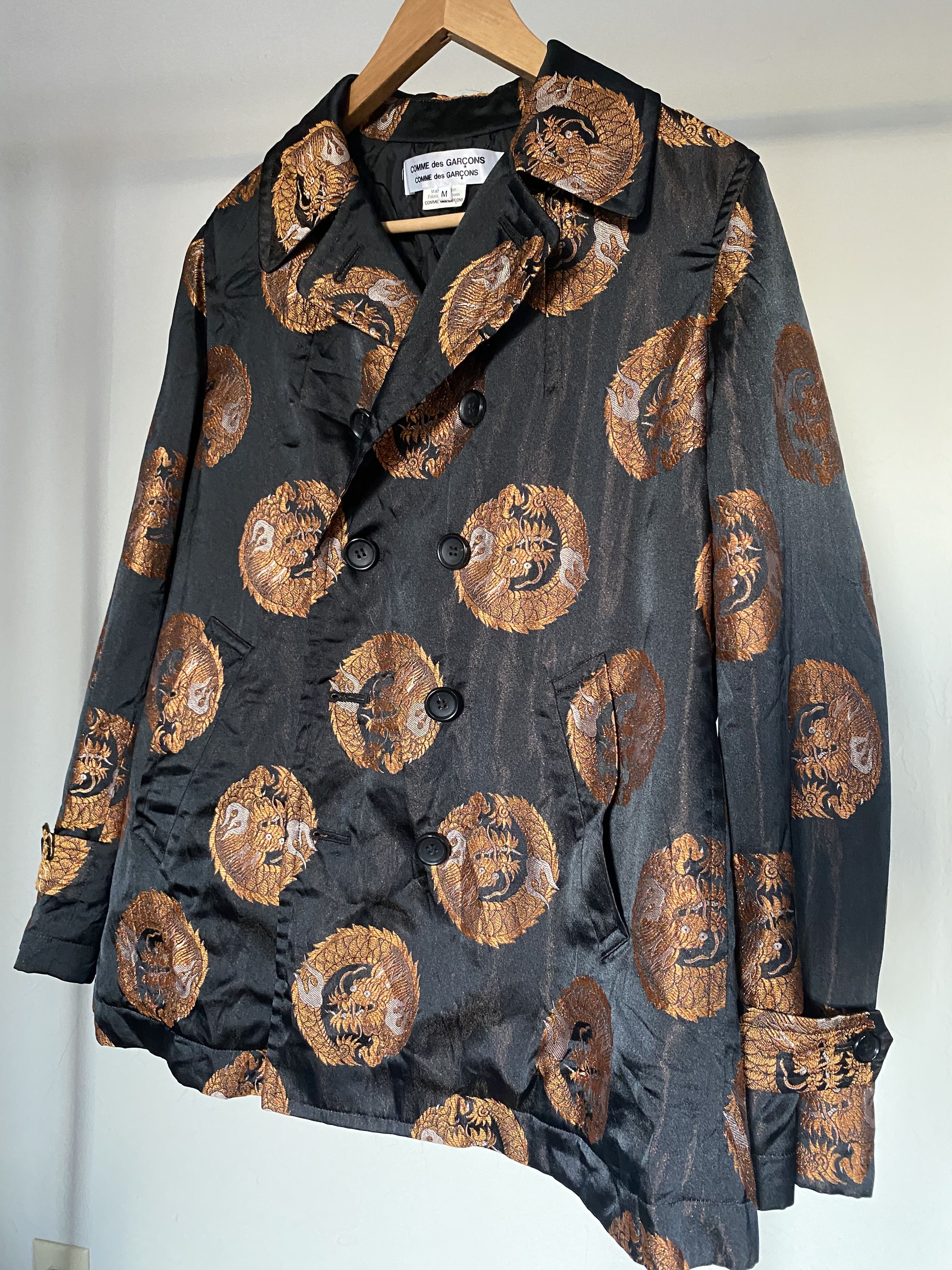 Comme des Garcons RARE Comme Des Garcons Dragon Brocade Quilted Tent Jacket Size US M / EU 48-50 / 2 - 6 Thumbnail