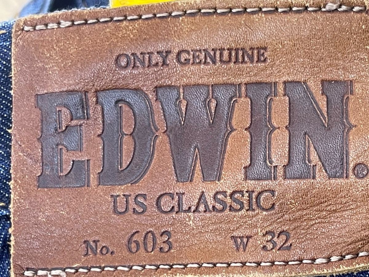 Edwin Edwin Blue Wash Whiskered Style Straight Leg jeans Size US 31 - 11 Thumbnail