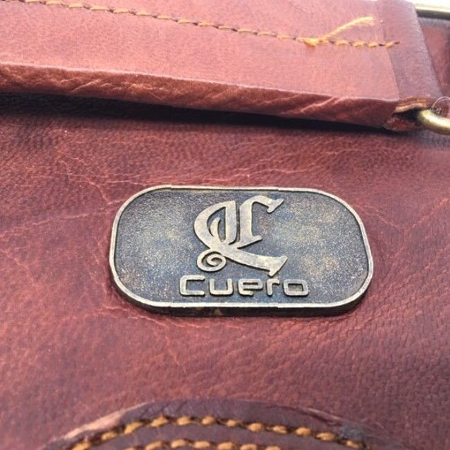 Vintage Cuero Vintage Leather Briefcase Laptop Bag Mens Small 18 Inch 13x18x4 Buckle Crossbody Canvas Leather Quincy 3D Animal Print Decade 2010s Size ONE SIZE - 3 Thumbnail