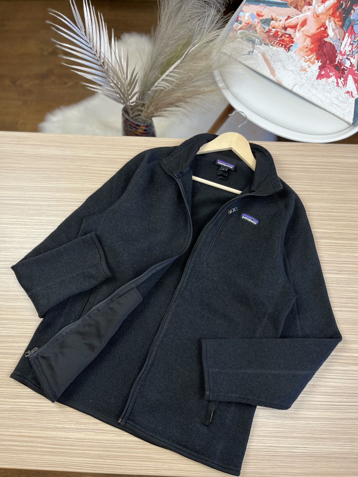 Patagonia Patagonia Fleece Zip Up Polar black Sherpa sweatshirt bluza Size US M / EU 48-50 / 2 - 6 Thumbnail