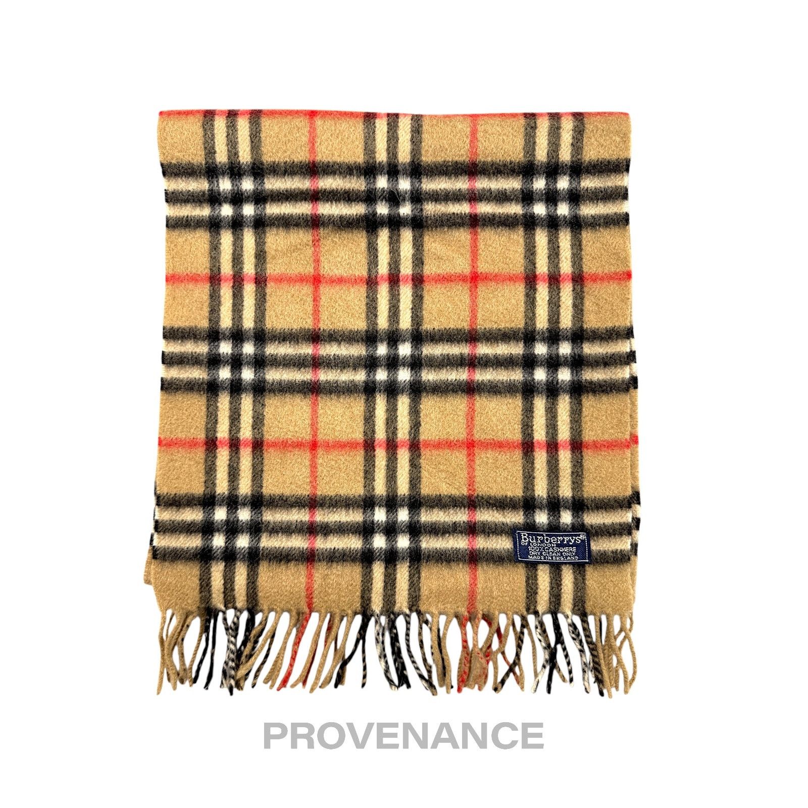 Burberry 🔴 Burberry Scarf - Nova Check Cashmere Size ONE SIZE - 1 Thumbnail
