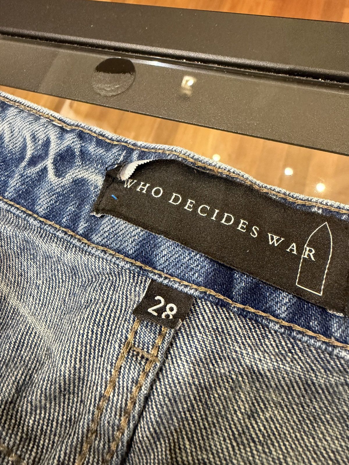 Who Decides War Who Decides War Sand Scripture Denim Jeans Size US 28 / EU 44 - 3 Thumbnail