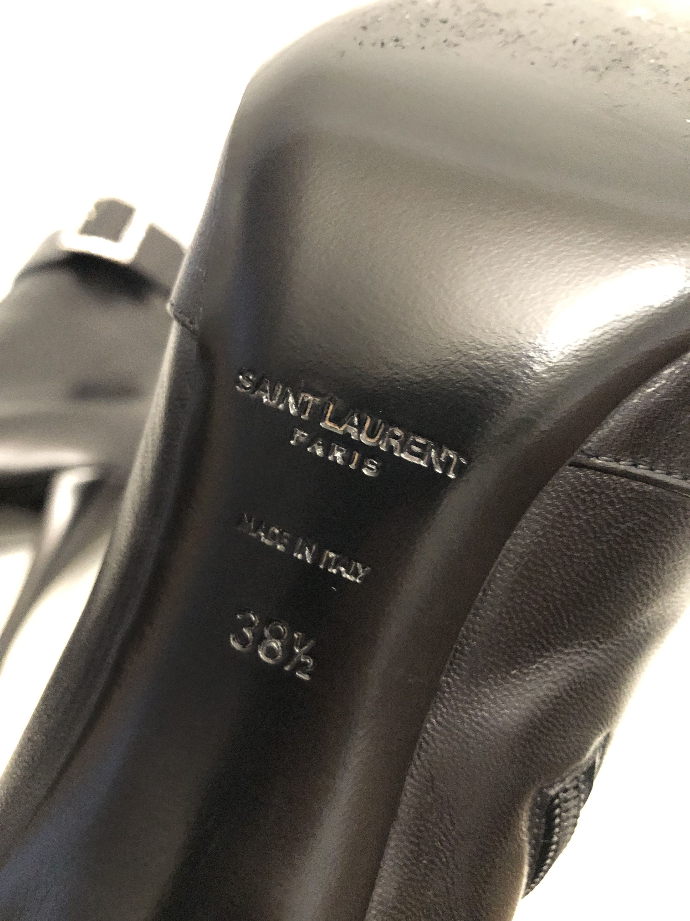 Saint Laurent Paris Saint Laurent Claude 90mm Leather Square Toe Boots Size 38.5 Size US 8.5 / IT 38.5 - 15 Thumbnail