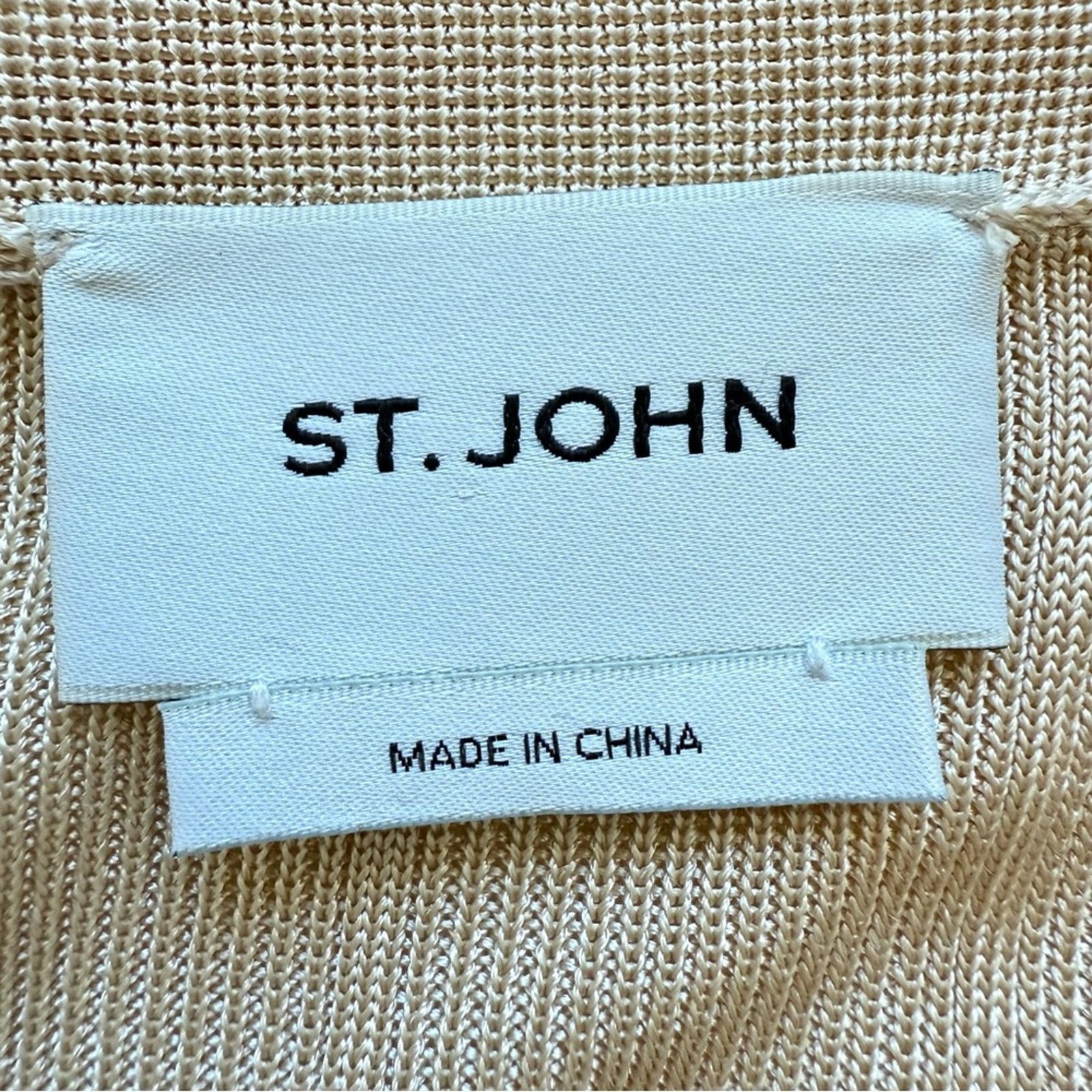 St. John St.John women beige cardigan size M Authentic Retail 750$ Size M / US 6-8 / IT 42-44 - 7 Thumbnail