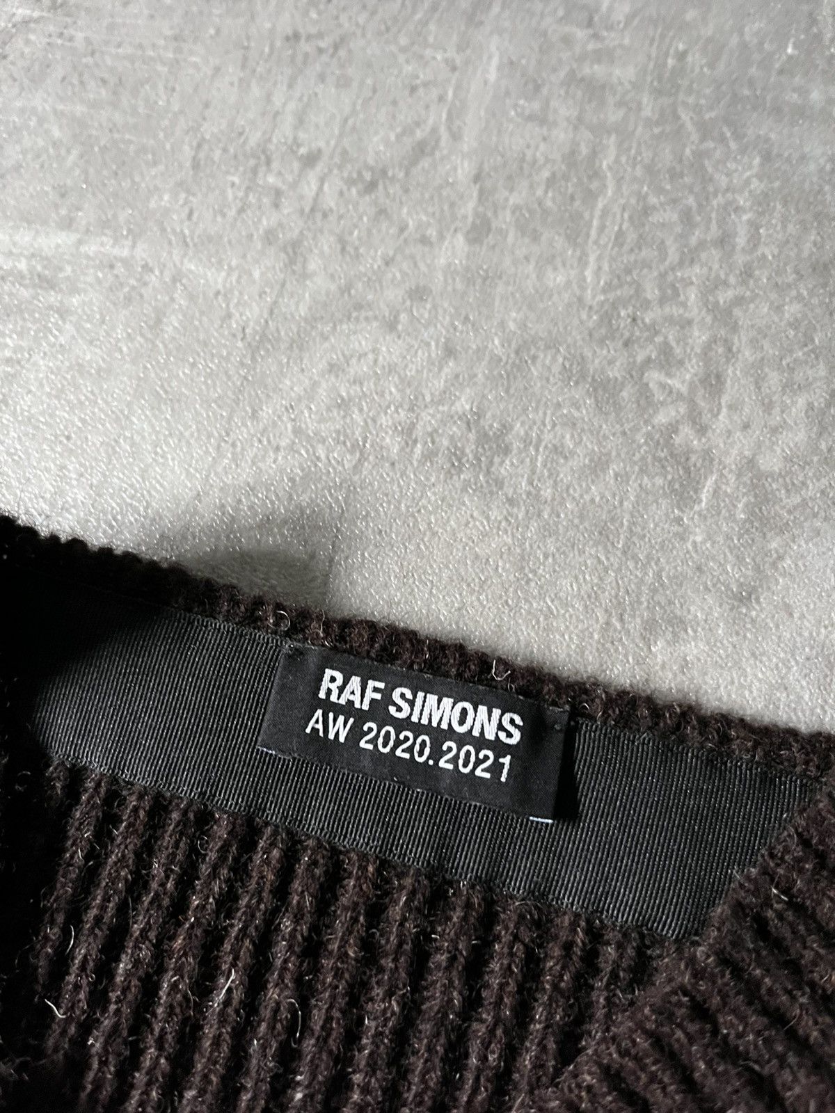 Raf Simons Raf Simons A/W 2020.2021 Pin wool brown sweater Size US L / EU 52-54 / 3 - 5 Thumbnail
