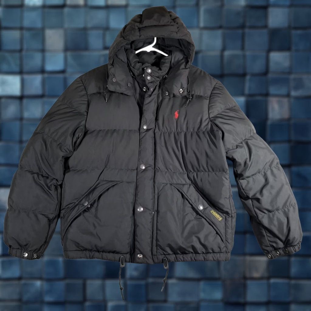 Polo Ralph Lauren VINTAGE Polo Ralph Lauren Detachable Hood Goose Down Jacket Black Mens Size M Jacket Size US M / EU 48-50 / 2 - 1 Thumbnail