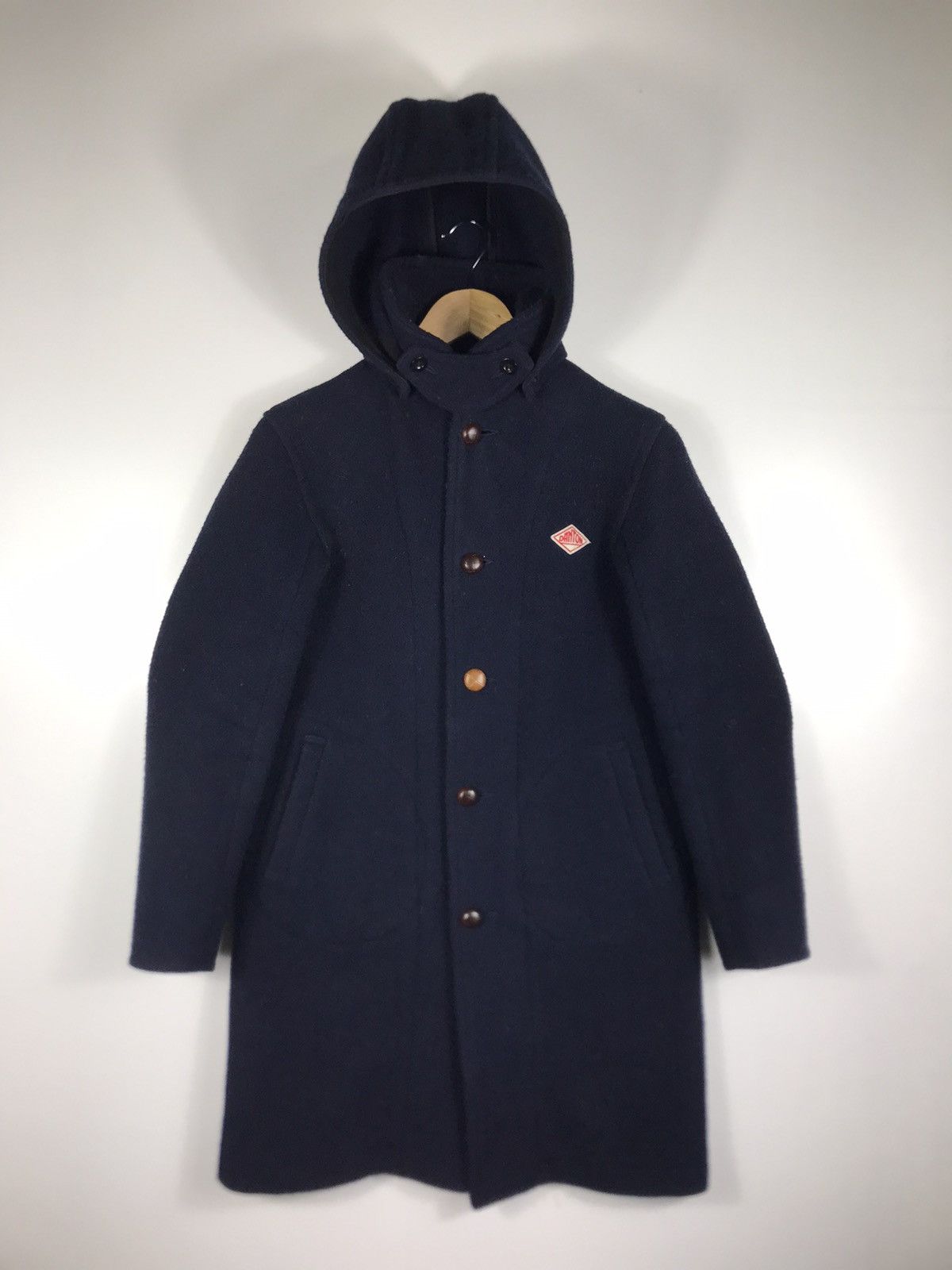 🔥Danton Wool Hooded Button Long Jacket