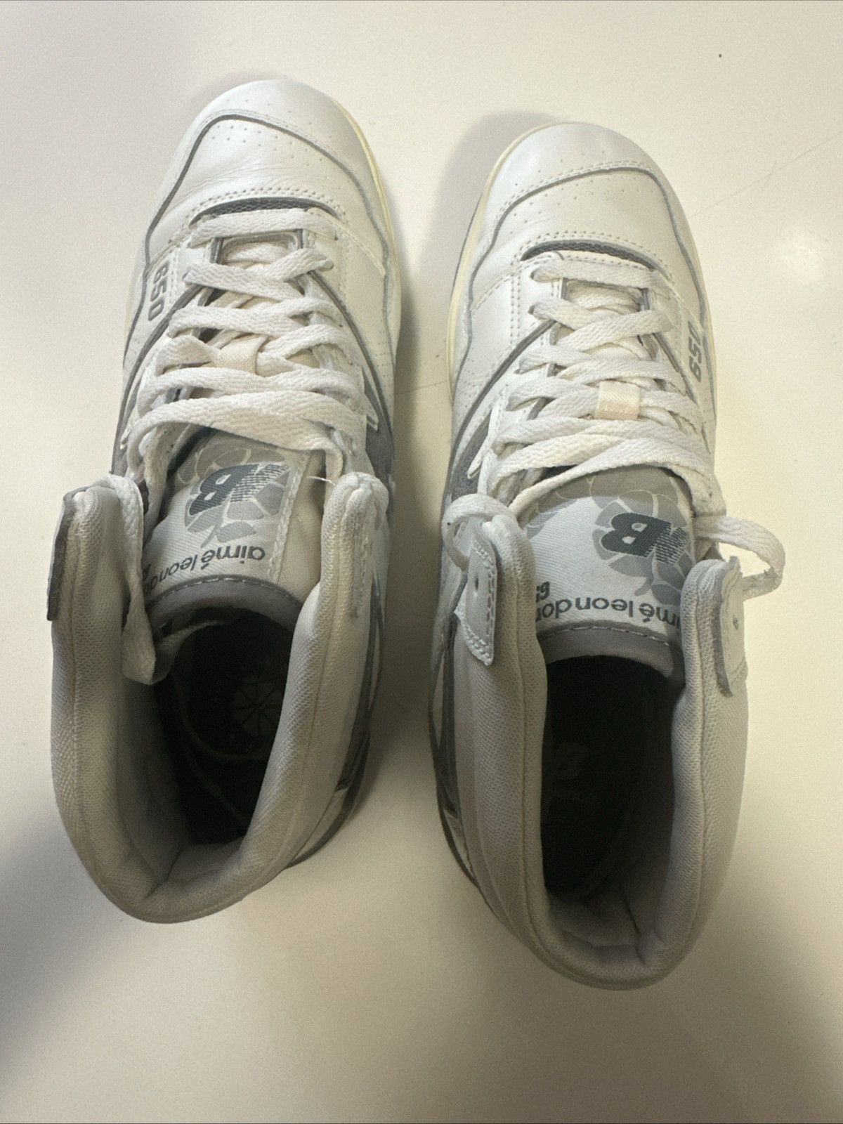 New Balance Men New Balance Aime Leon Dore 650 White Silver 9.5 BB650RA1 Size US 9.5 / EU 42-43 - 7 Thumbnail