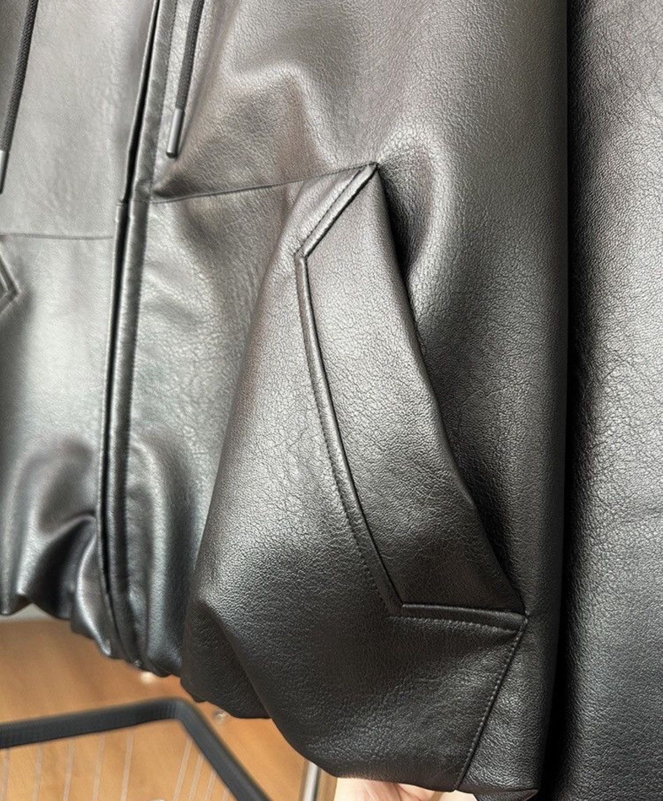 Designer × Vintage Avant Garde Loose Zipper PU Leather Oversized Jacket Size US XL / EU 56 / 4 - 8 Thumbnail