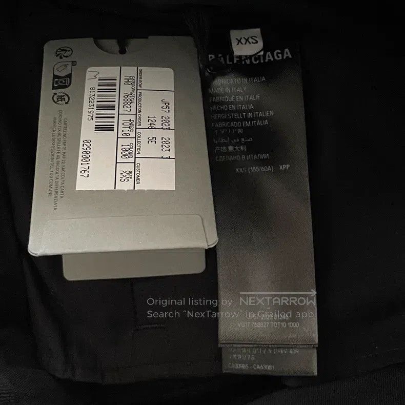 Balenciaga Balenciaga size XXS Solid color pleated buttoned wool wide Size US 27 - 4 Thumbnail
