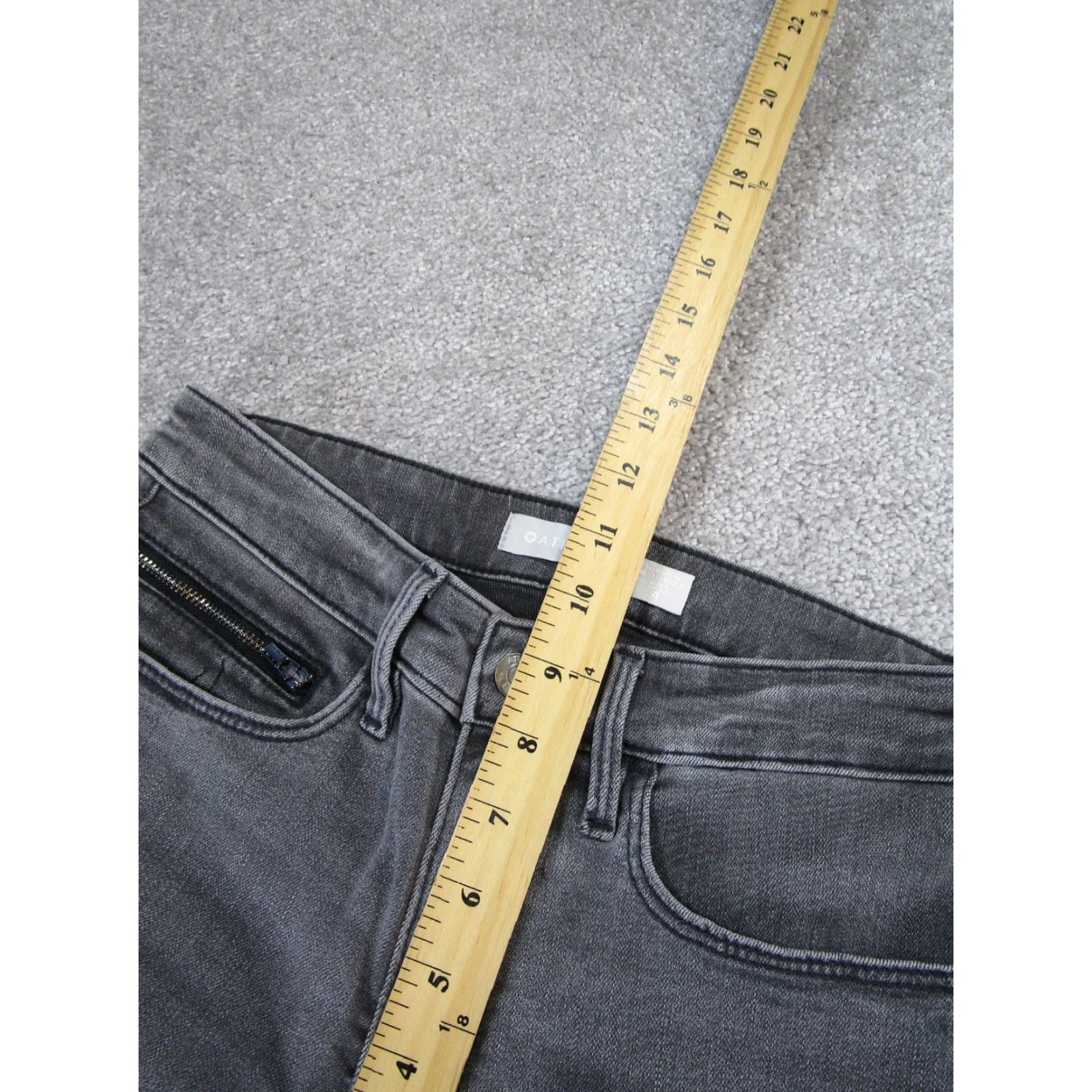 Athleta VINTAGE Athleta Womens Jeans Skinny Mid Rise 4 Gray Denim 2010s Size 27" / US 4 / IT 40 - 6 Thumbnail