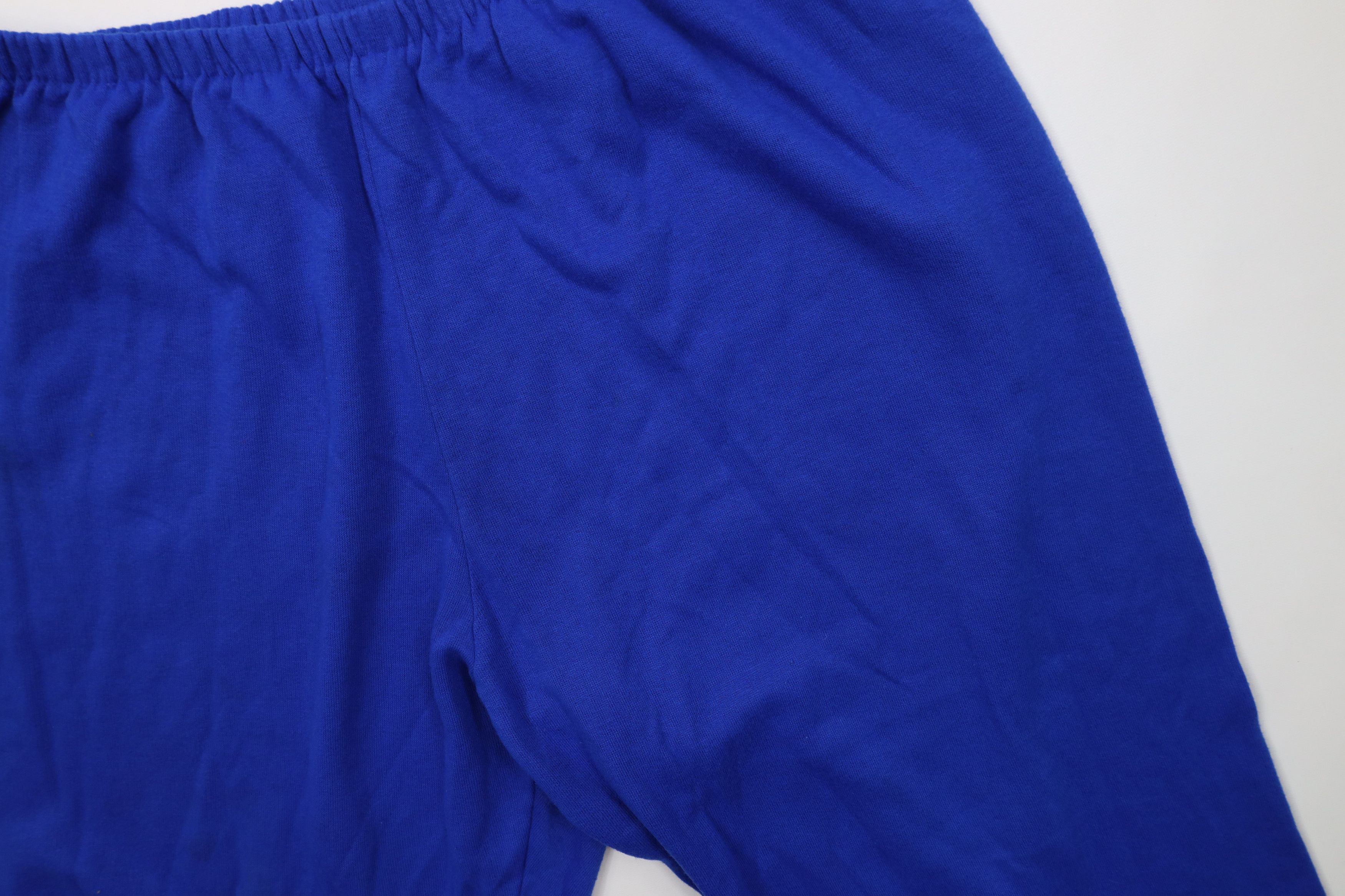 Vintage Vintage 70s Streetwear Cuffed Sweatpants Joggers Blue USA Size 32" / US 10 / IT 46 - 5 Thumbnail
