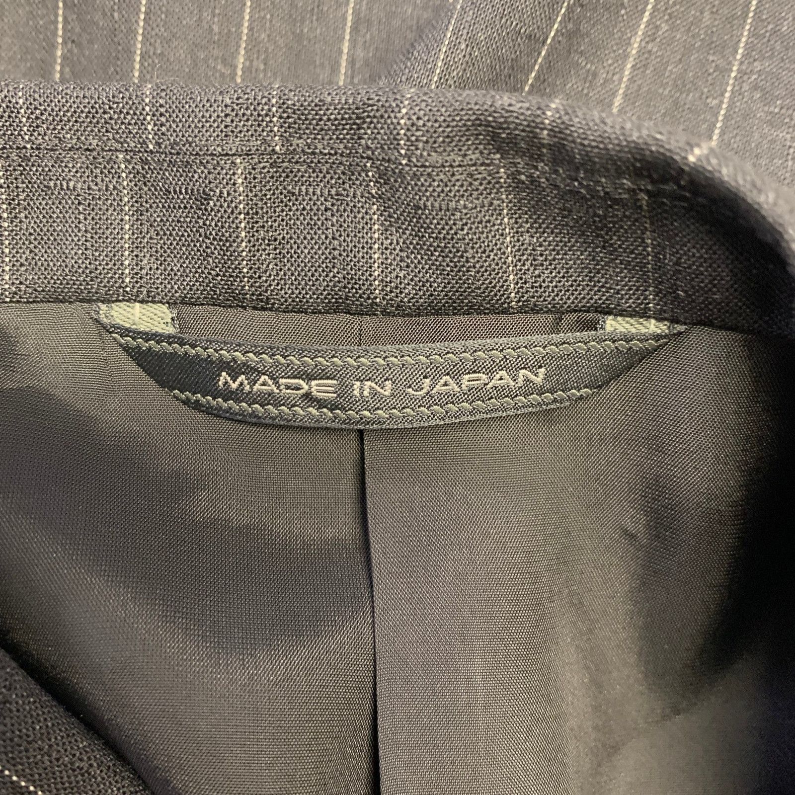 Other D'URBAN 40 Black Pinstripe Wool Notch Lapel Suit Size 40R - 11 Thumbnail