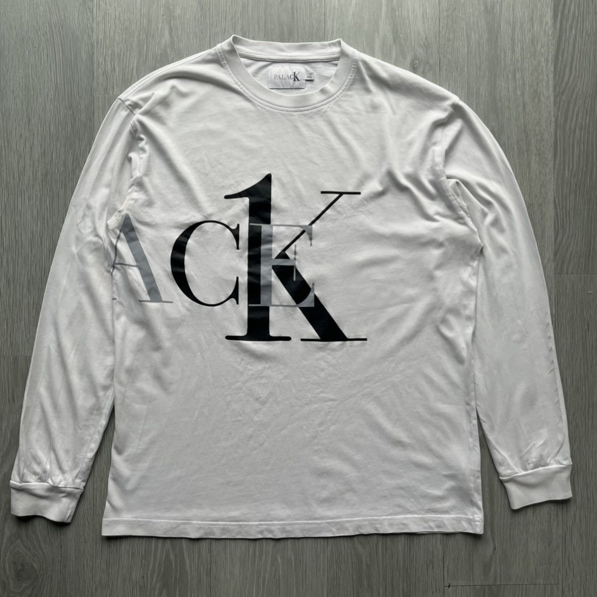 Calvin Klein × Palace Calvin Klein x Palace Collab SS22 White Long Sleeve T Shirt Size US XL / EU 56 / 4 - 1 Thumbnail