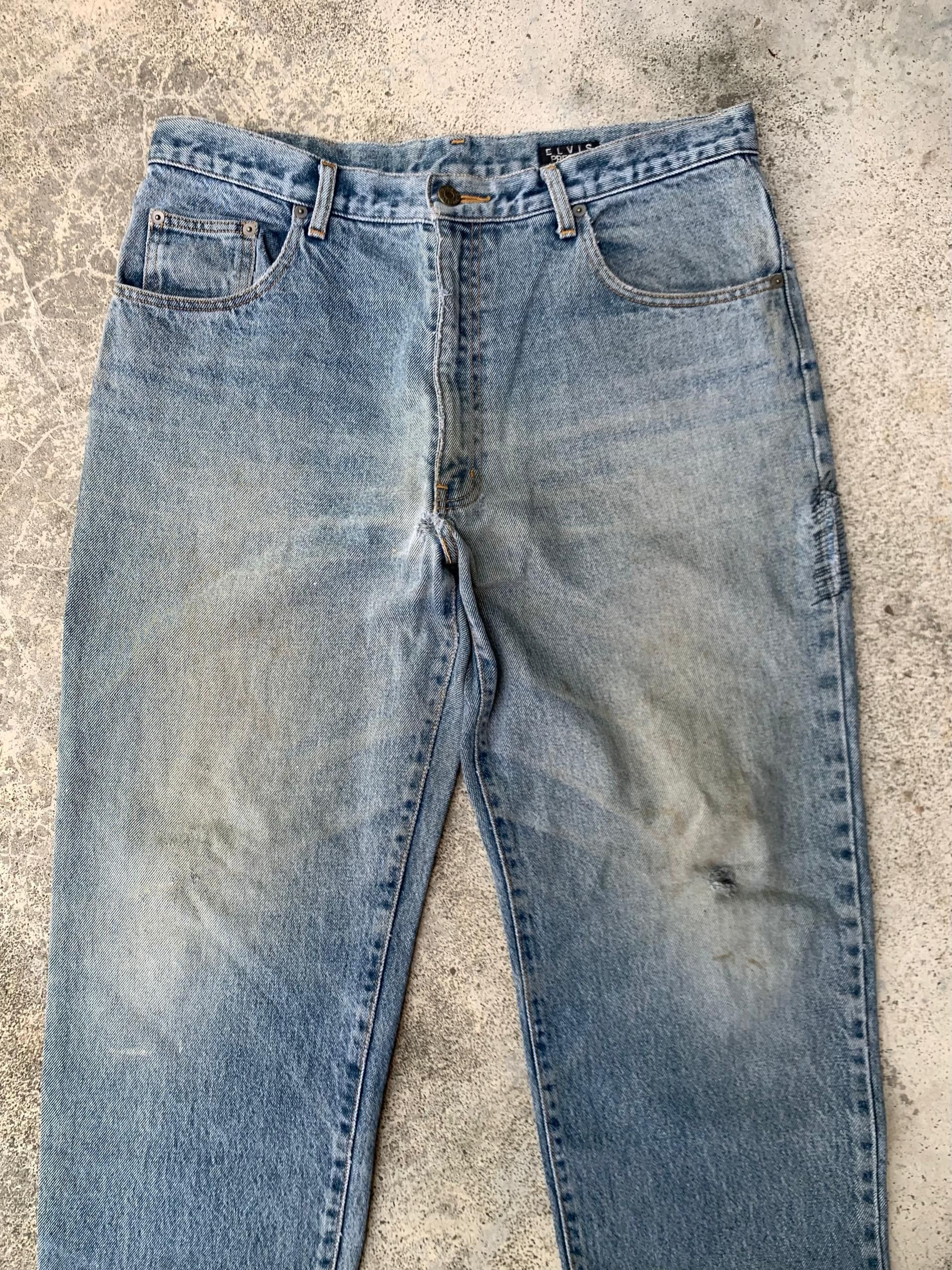 Japanese Brand × Vintage Vintage Elvis Presley Denim Jeans Pants Size US 34 / EU 50 - 3 Thumbnail