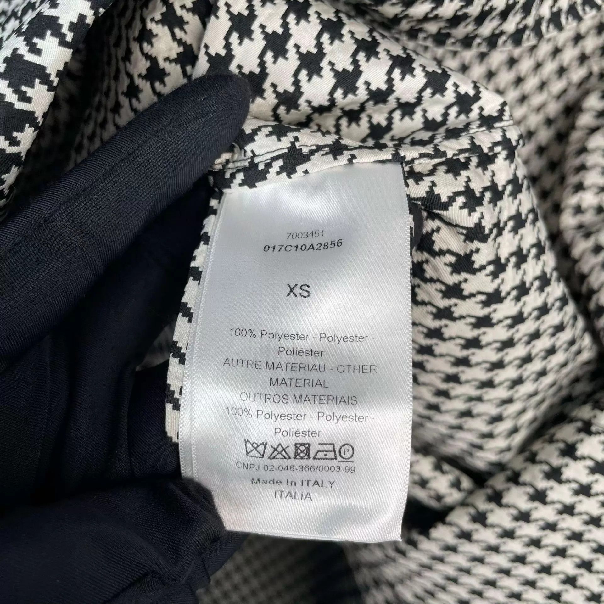 Dior Dior houndstooth black white XS jacket 98 new Size XS / US 0-2 / IT 36-38 - 6 Thumbnail