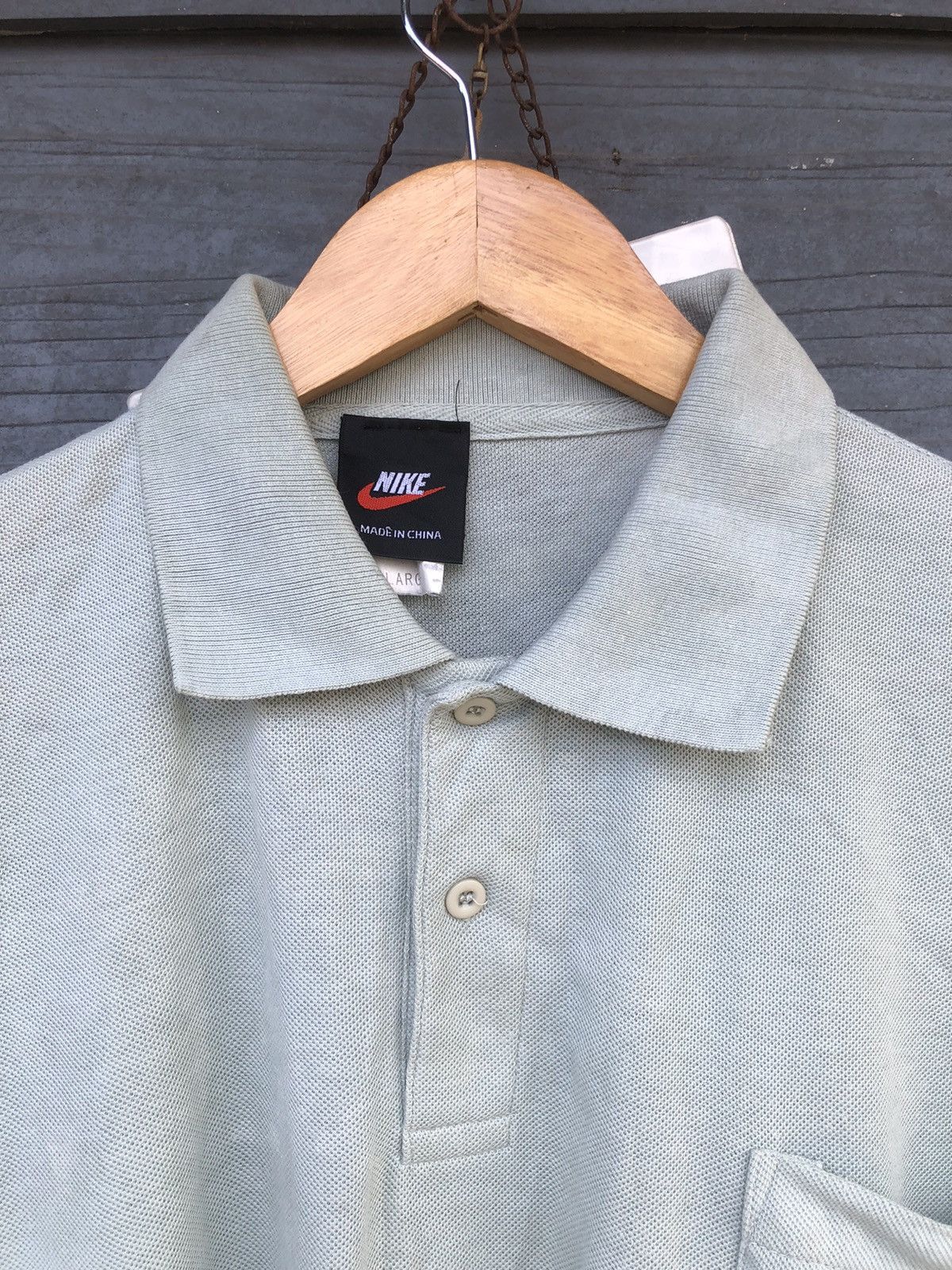 Nike Vintage 90s Nike Single Pocket Polo Tshirt Size US L / EU 52-54 / 3 - 4 Thumbnail