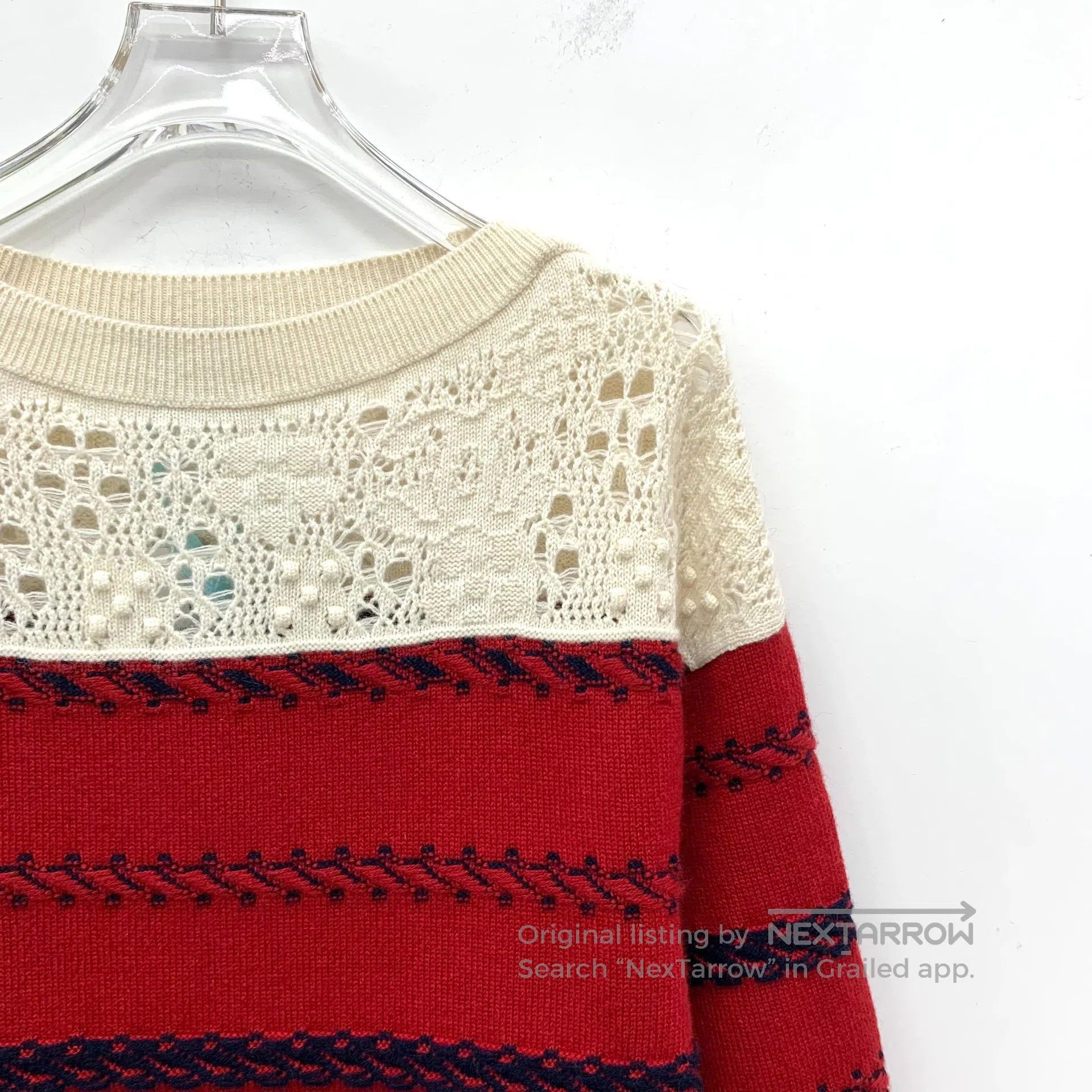 Chanel Chanel Multicolor Stripe Jacquard Cashmere Crew Neck Long- Size XXS / US 00 / IT 34 - 3 Thumbnail