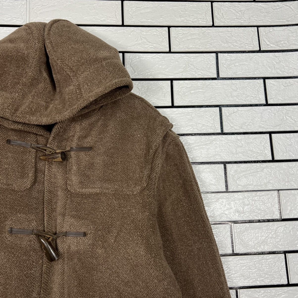 Gloverall Vintage GLOVERALL Herringbone Pattern Duffle Coat #4087-C186 Size US M / EU 48-50 / 2 - 5 Thumbnail