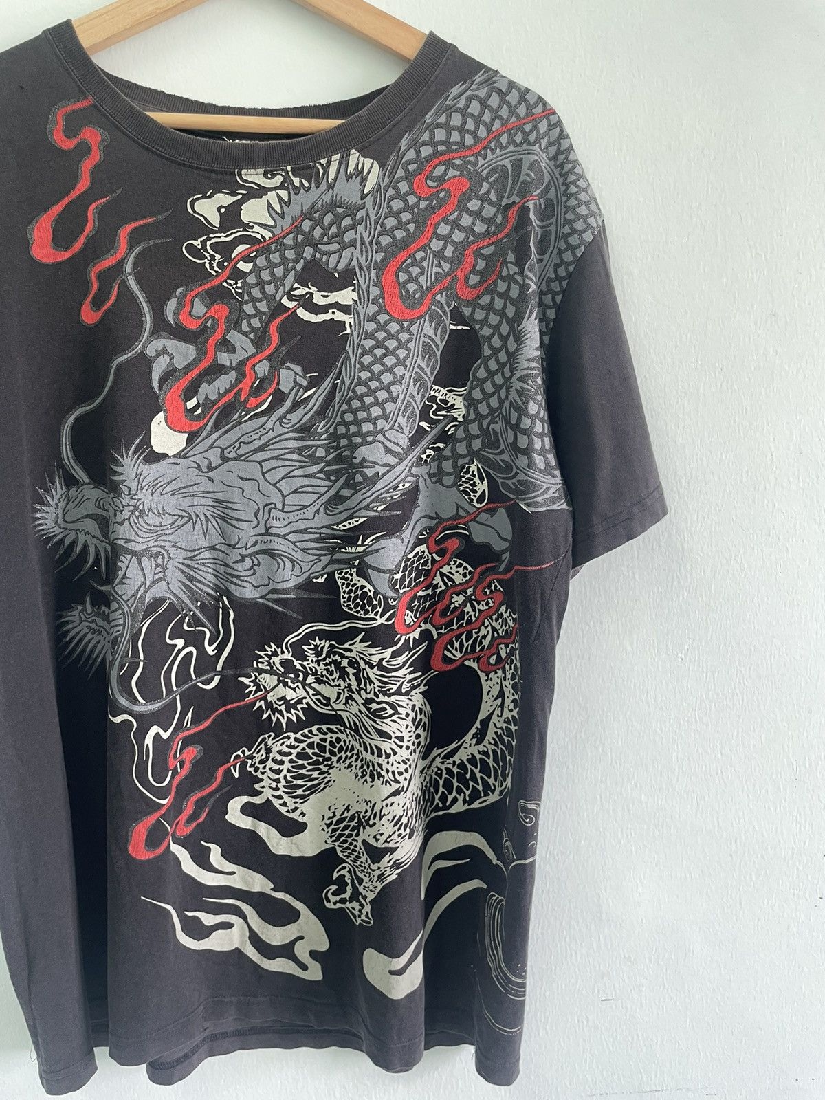 Japanese Brand × Vintage Vintage Overprint Dragon Sukajan Tshirt Size US L / EU 52-54 / 3 - 3 Thumbnail