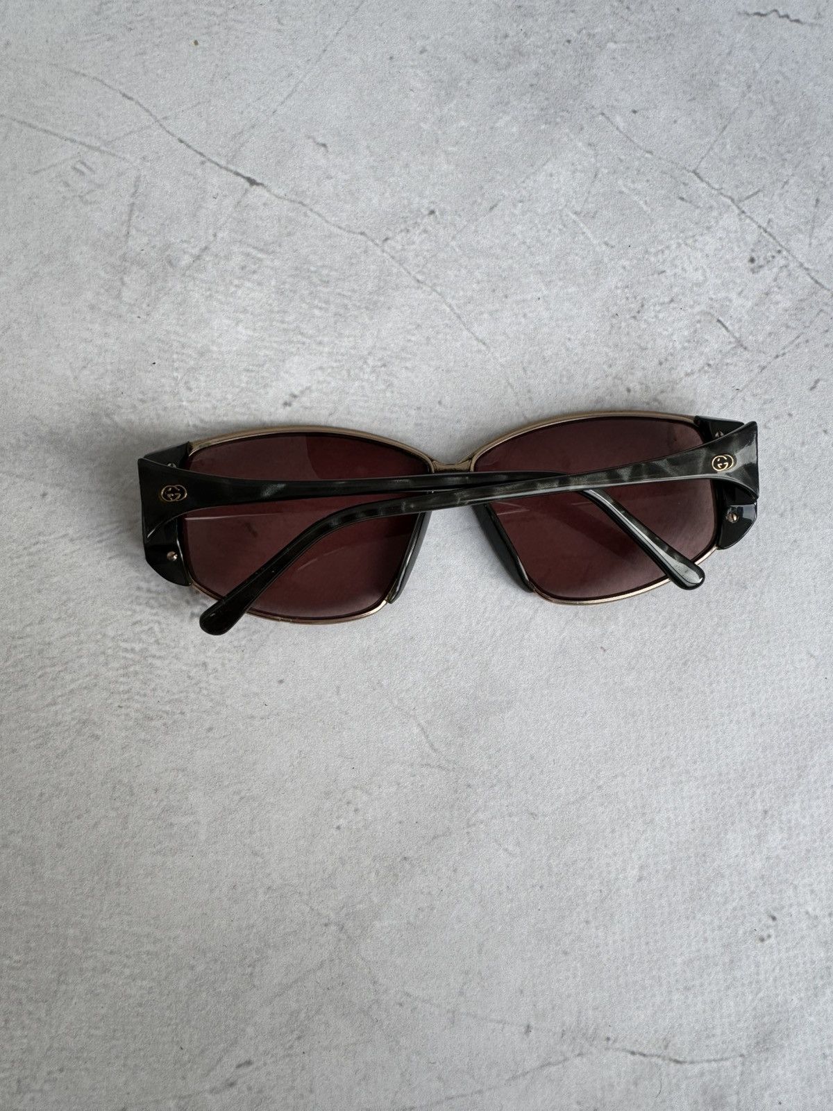 Gucci Gucci GG 2308 Sunglasses Black Frame Red Lenses Vintage Size ONE SIZE - 7 Thumbnail