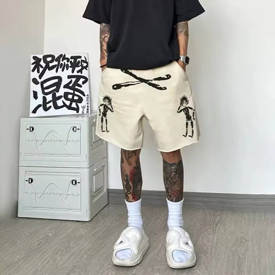 Japanese Brand × Vintage men's cartoon print shorts Size US 38 / EU 54 - 1 Thumbnail