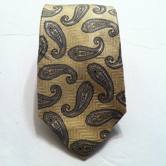 Jos. A. Bank JOS.A.BANK SIGNATURE COLLECTION MEN'S NEW SILK TIE W:3 1/2" Size ONE SIZE - 1 Thumbnail