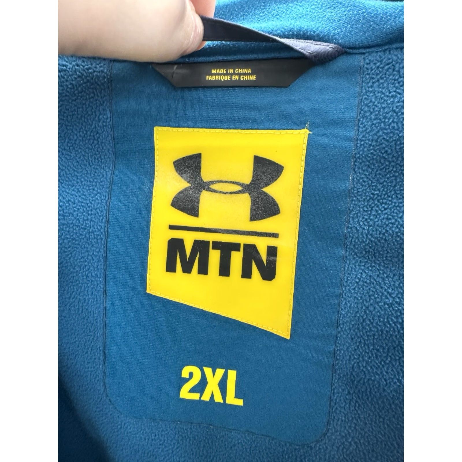 Under Armour Under Armour MTN Mens Jacket Size 2XL Blue Zip Up Hooded Snow Ski Fleece Lined Jacket Size US XXL / EU 58 / 5 - 5 Thumbnail